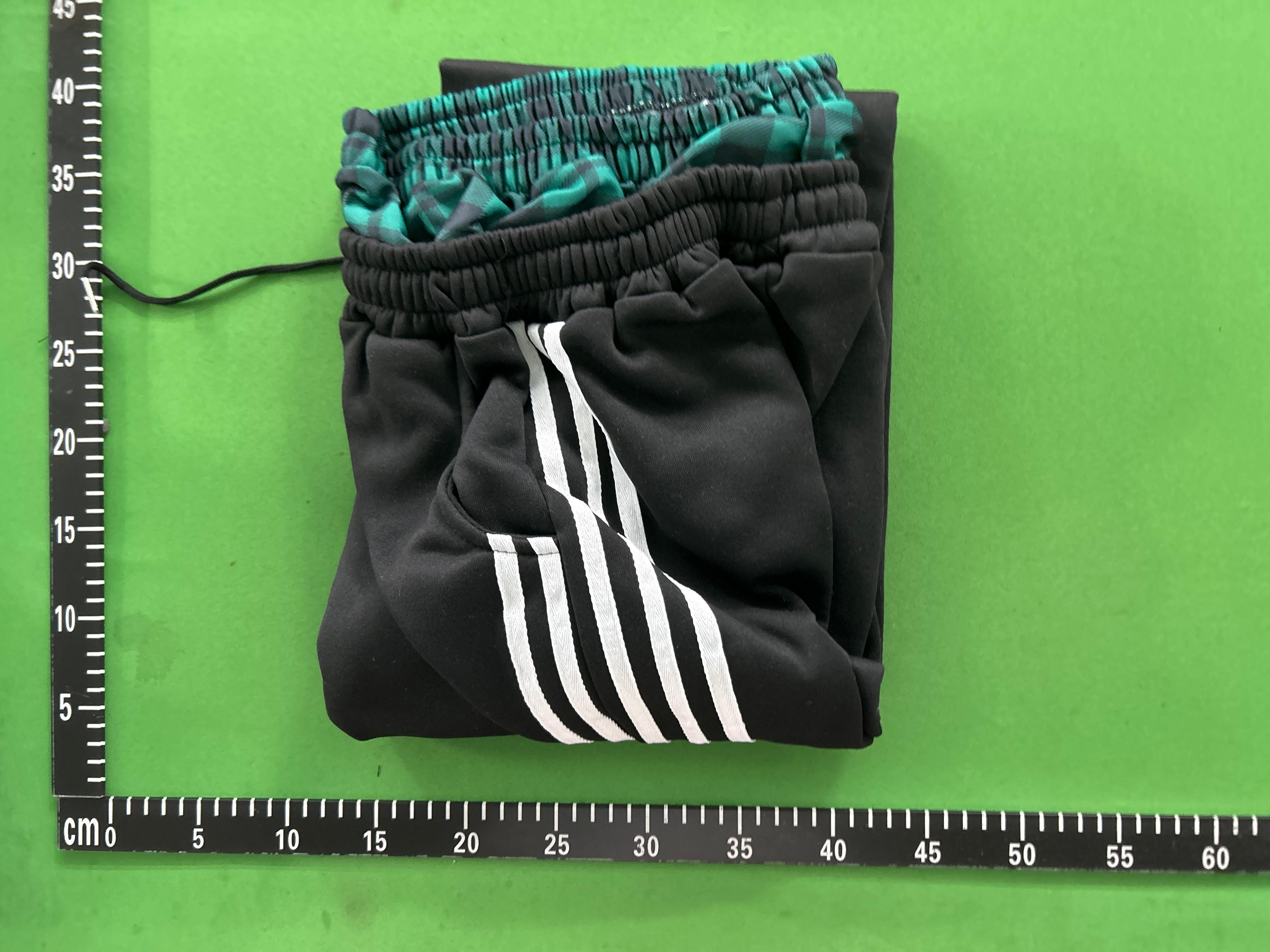 Foto QC 1 de Other Sweatpants Wide Leg Striped Double Waist Grey Red