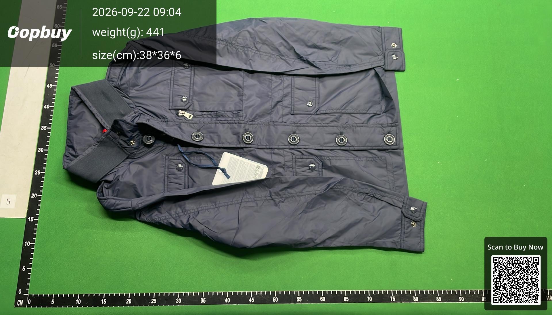 Foto QC 2 de Moncler Field Jacket Multi-pocket Windbreaker Black