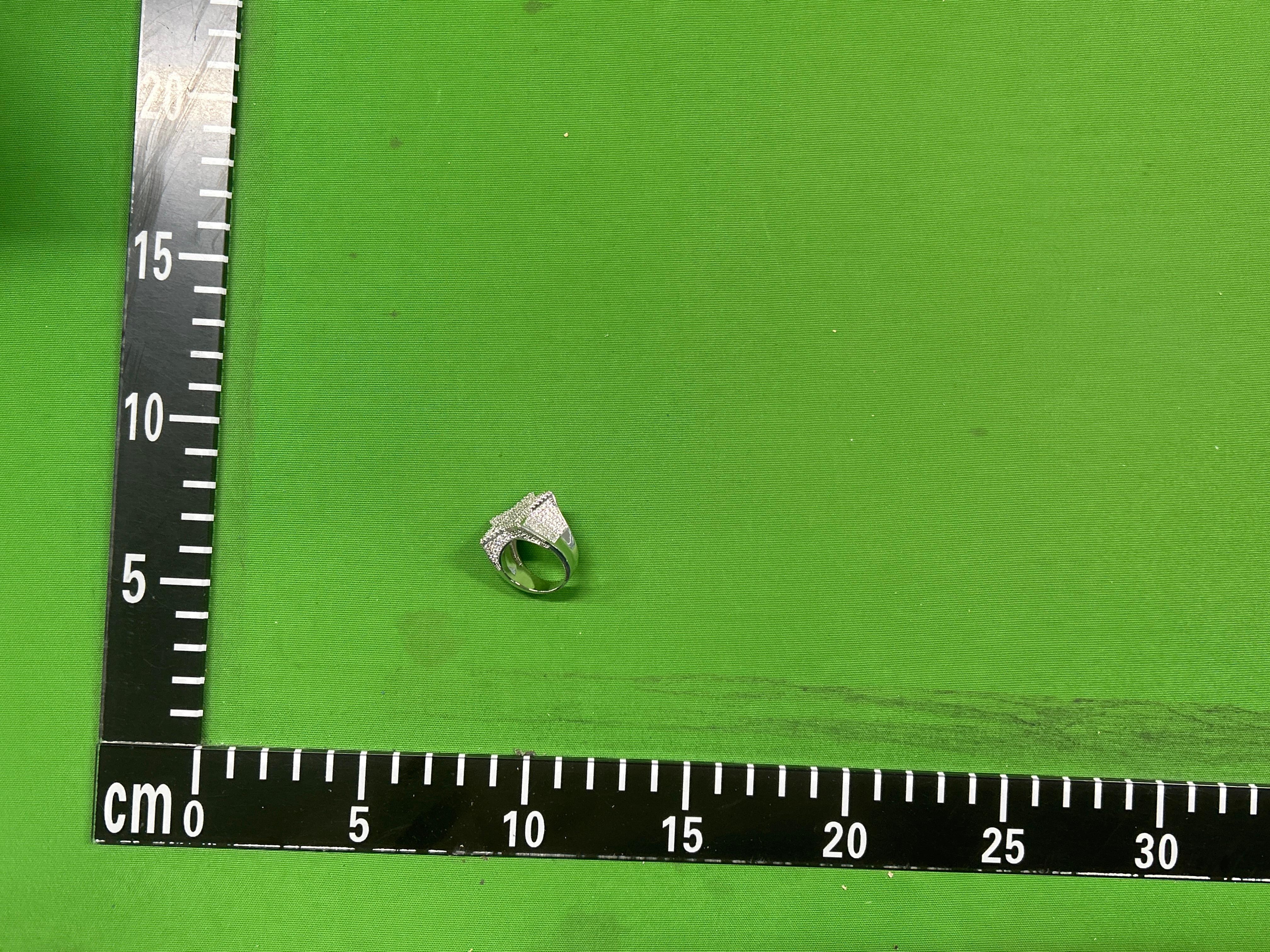 Foto QC 6 de Other Ring Metal Zircon Silver
