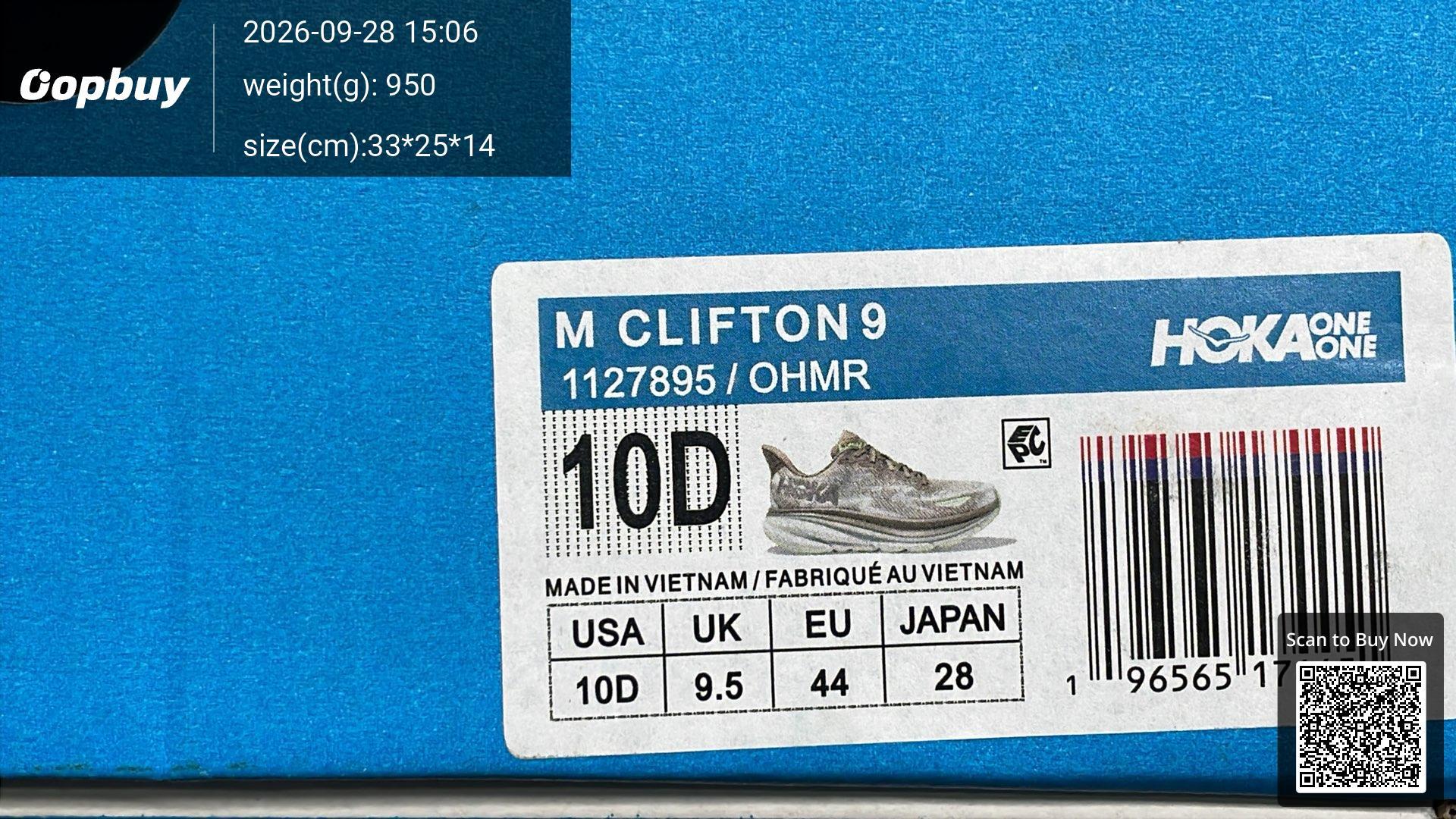 Foto QC 2 de Hoka One One Clifton 9 Low Bone Sand White 1127896-BSW