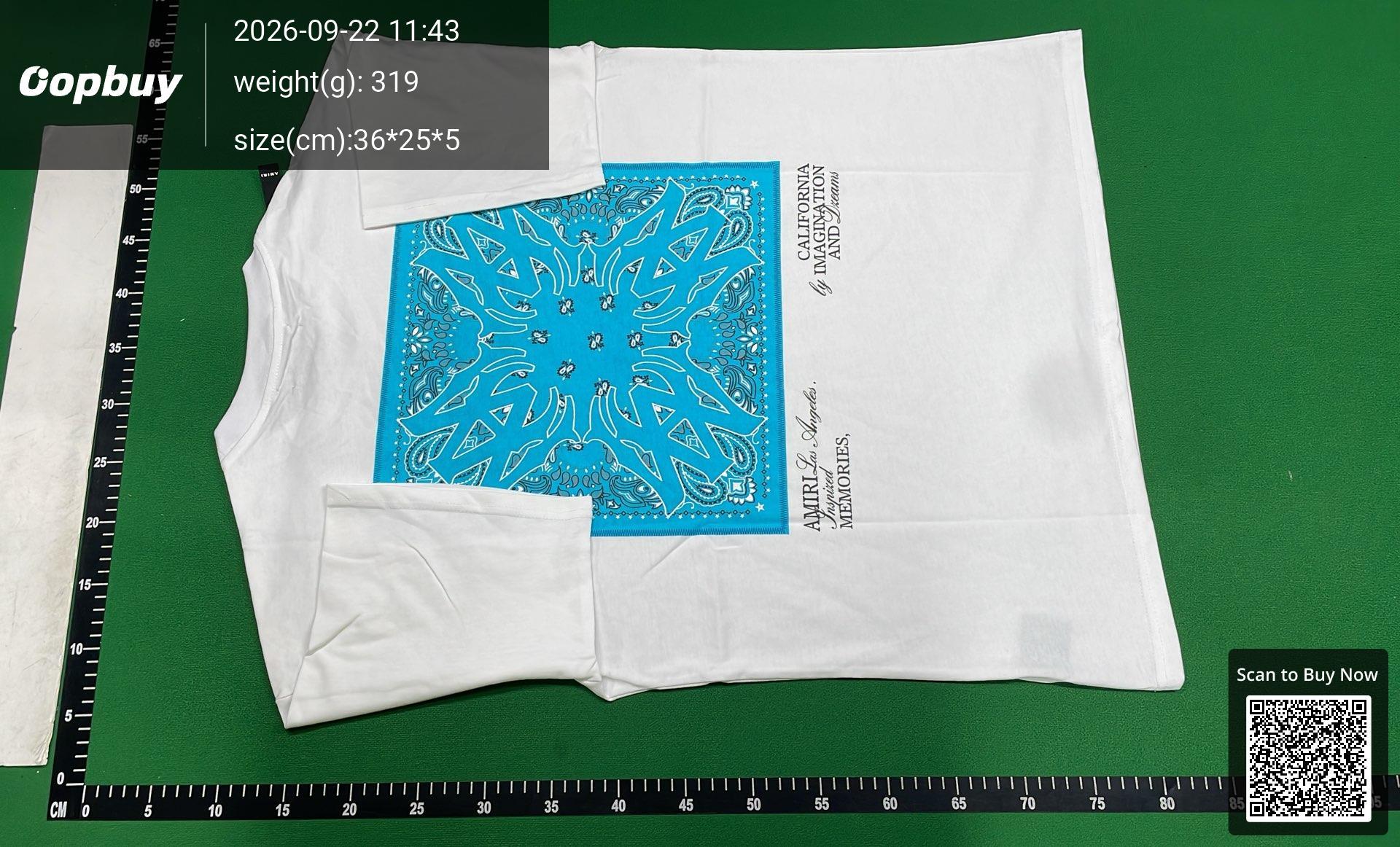 Foto QC 3 de Amiri 22 Palm Tree T-shirt Black