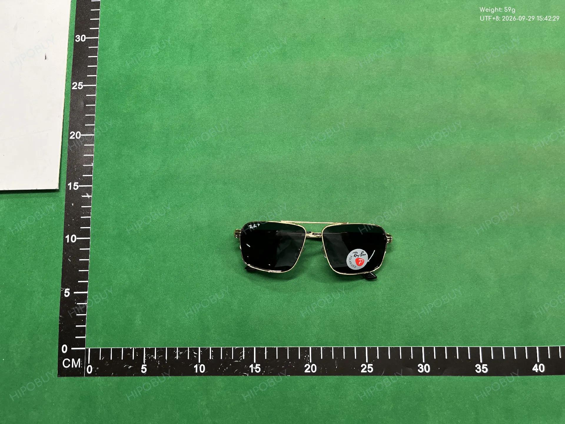 Foto QC 1 de Chrome Hearts Rectangle-Frame Metal Sunglasses Black Black (SINNERMAN)