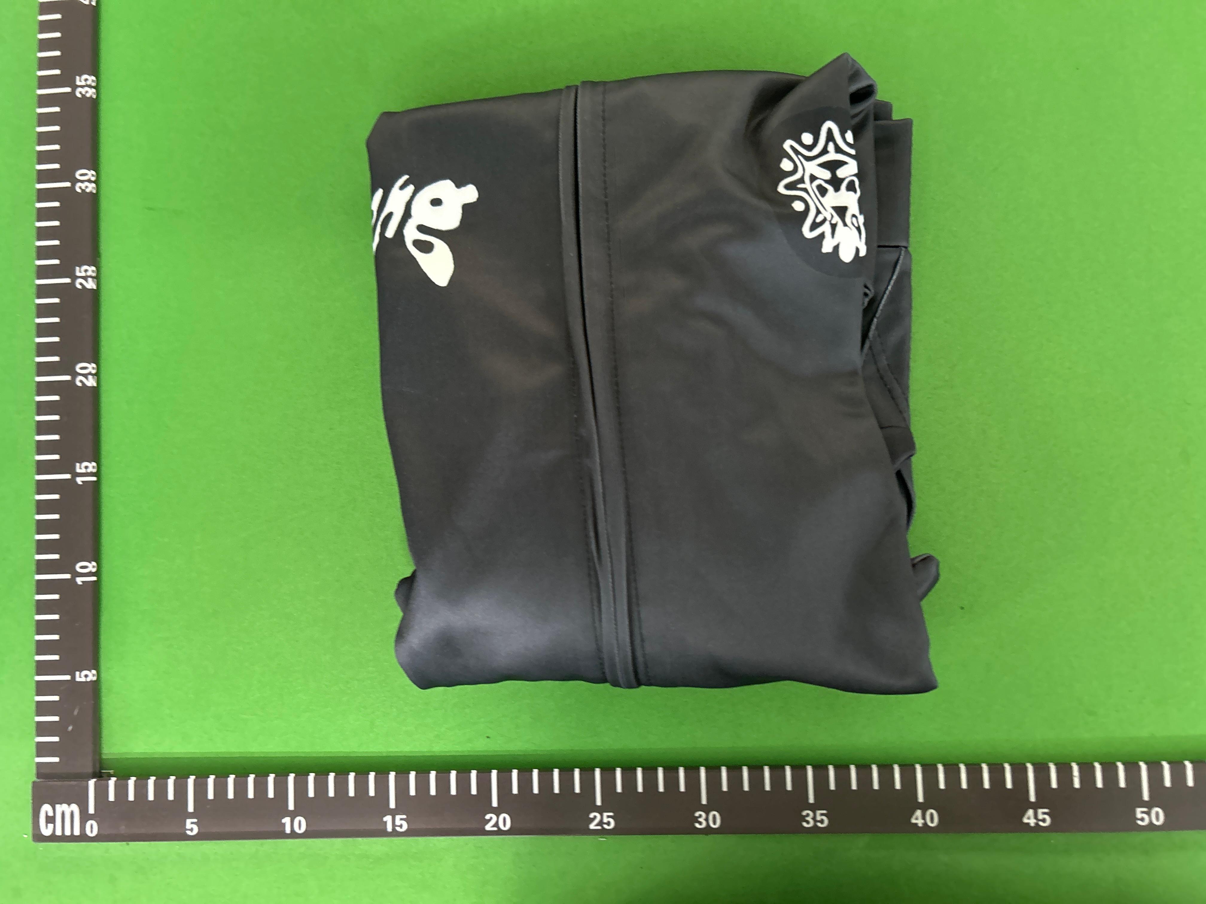 Foto QC 5 de Other Hoodie Skeleton Graphic 3D Spike Hood Black