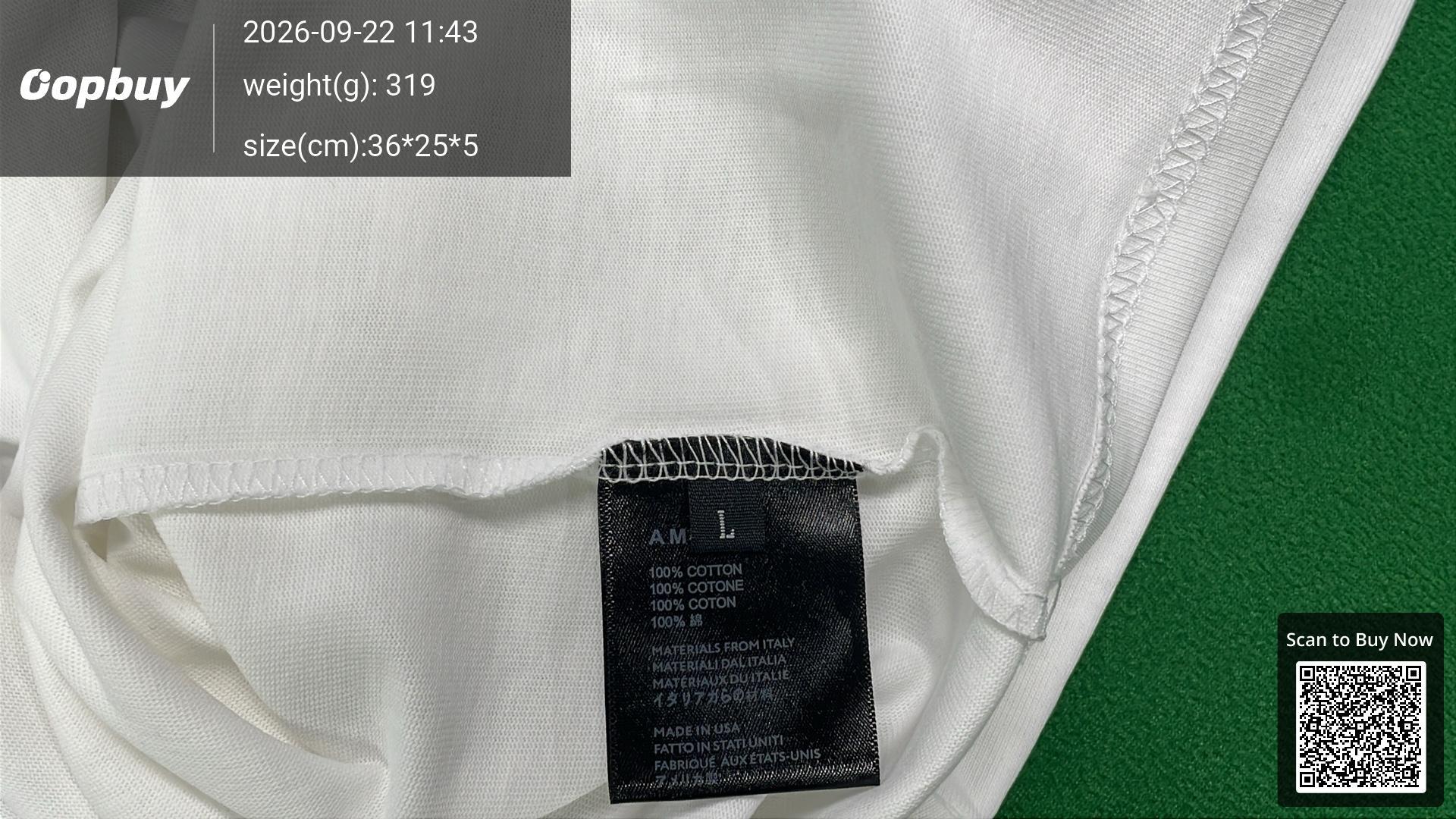 Foto QC 1 de Amiri 22 Palm Tree T-shirt Black