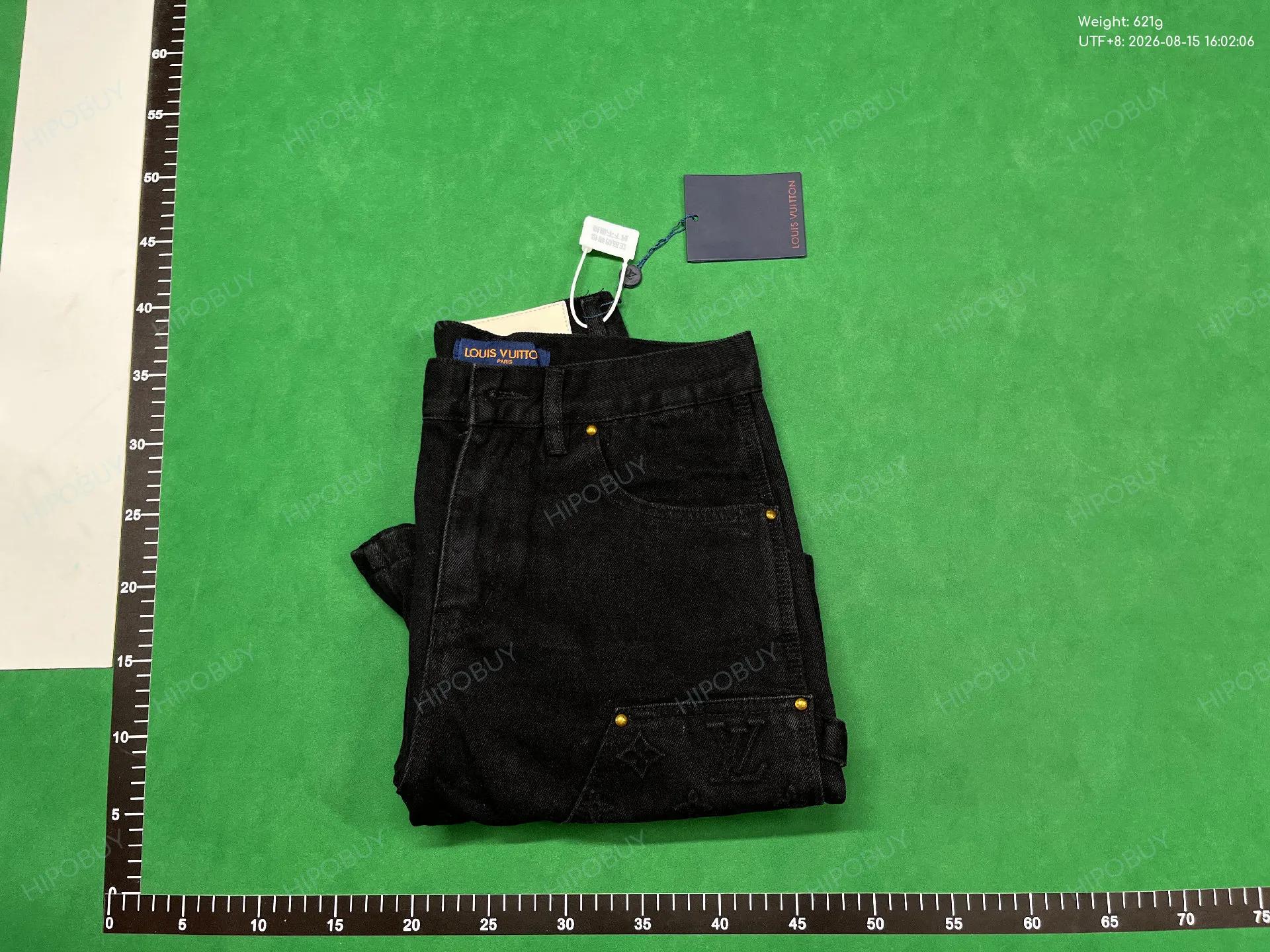Foto QC 4 de Louis Vuitton Pants Monogram Double Knee Carpenter Washed Black