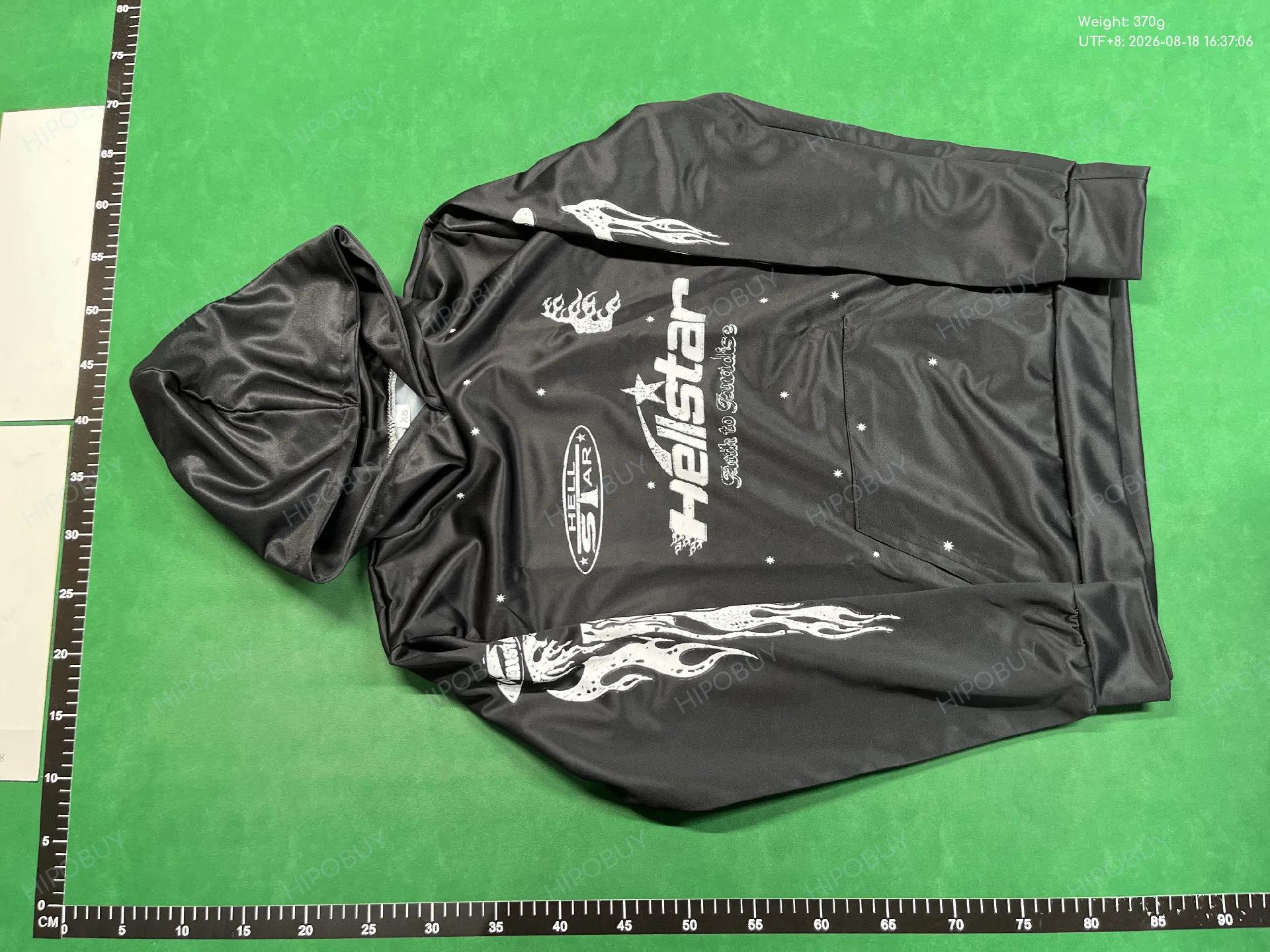 Foto QC 2 de Hellstar Records Tour Hoodie Dark Grey