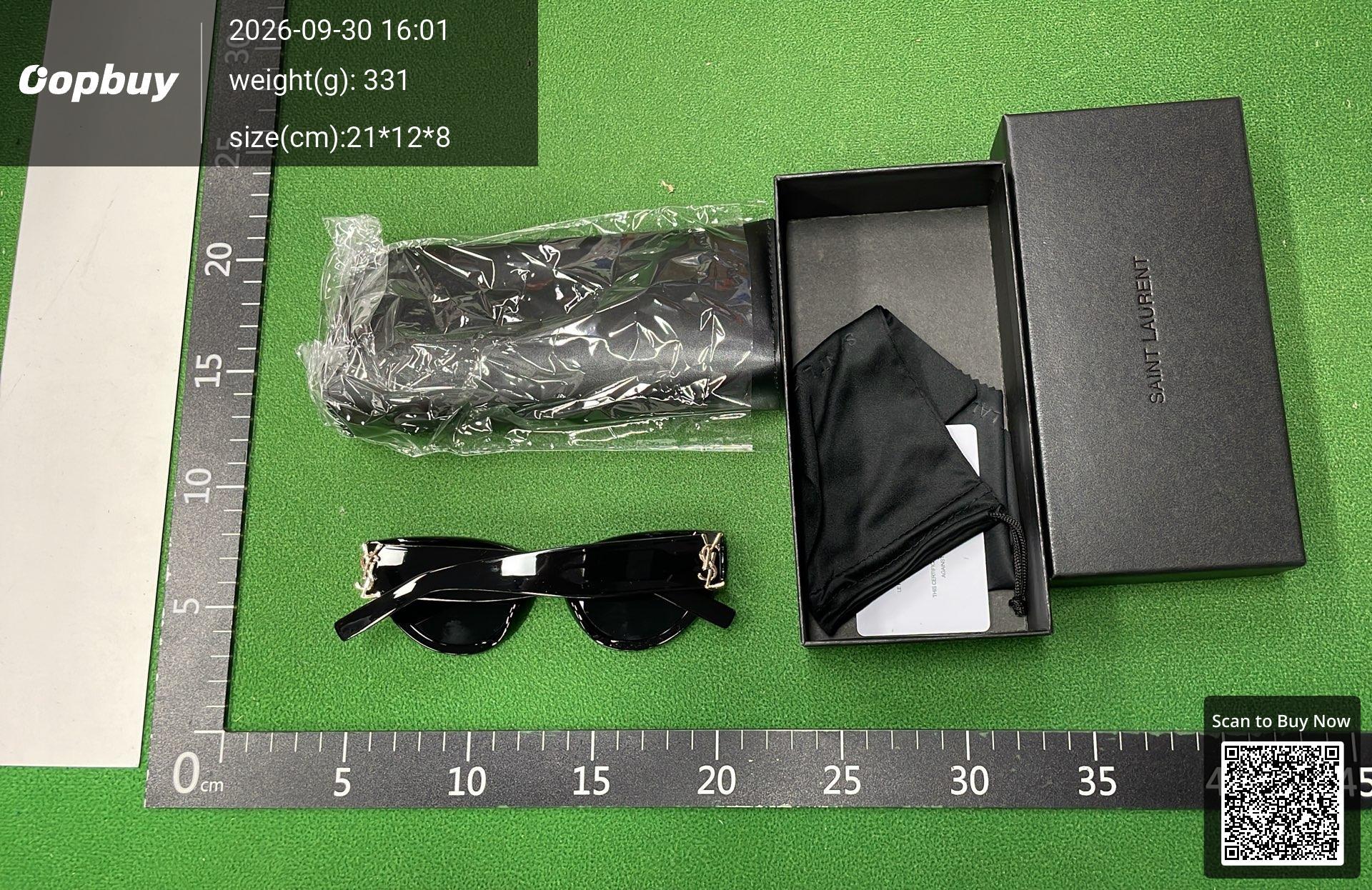 Foto QC 5 de Saint Laurent Square-Frame Acetate Sunglasses Havana Brown (SL 572-002)