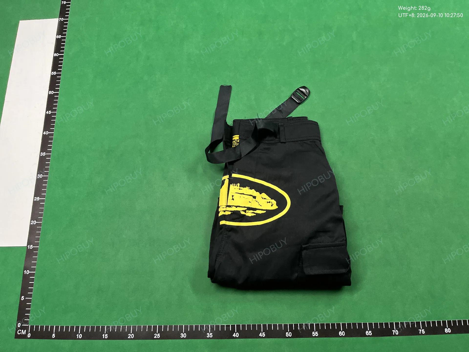 Foto QC 8 de Corteiz Alcatraz Cargo Shorts Cruise Print Loose Black