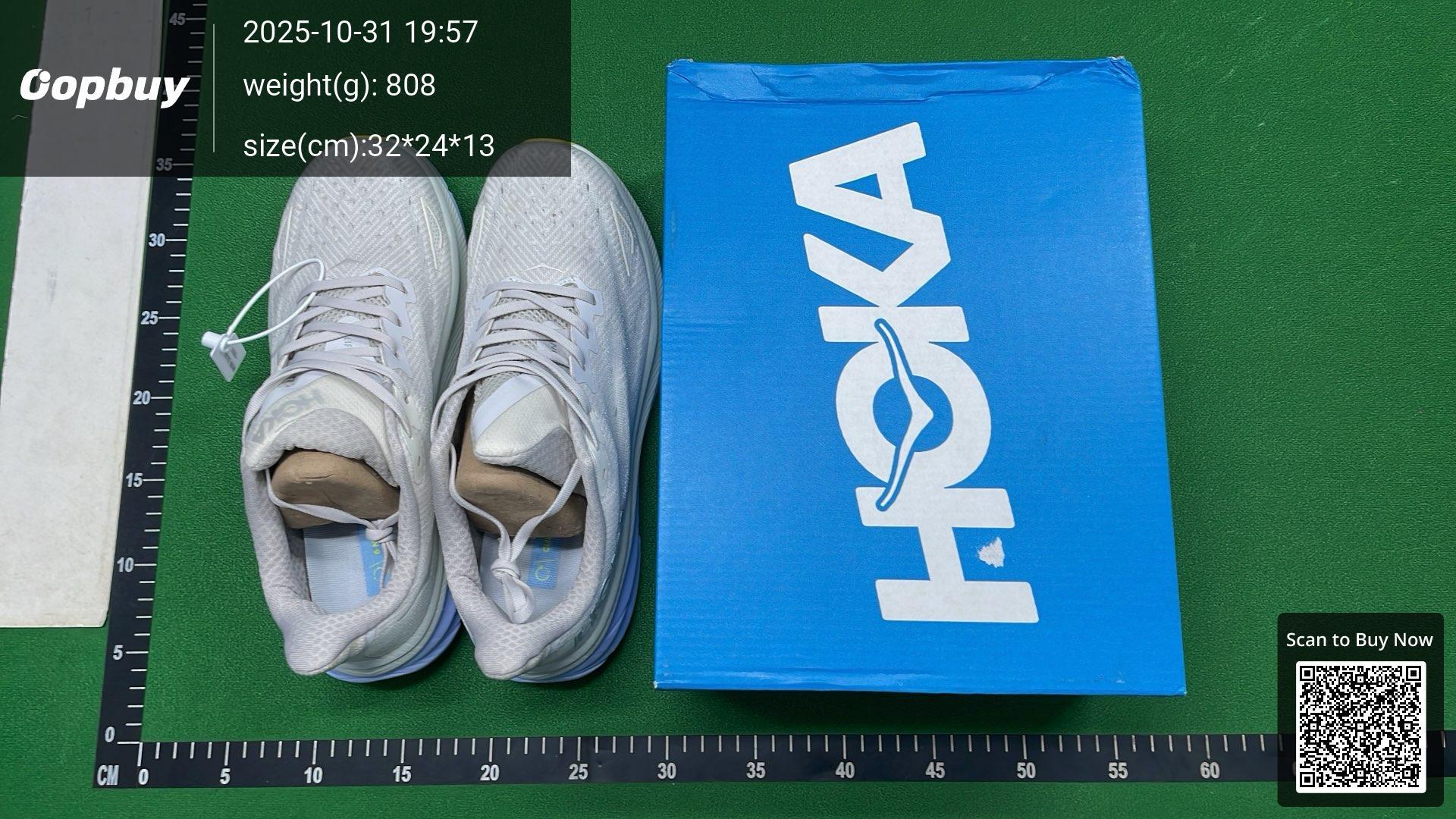 Foto QC 7 de Hoka One One Clifton 9 Low Bone Sand White 1127896-BSW