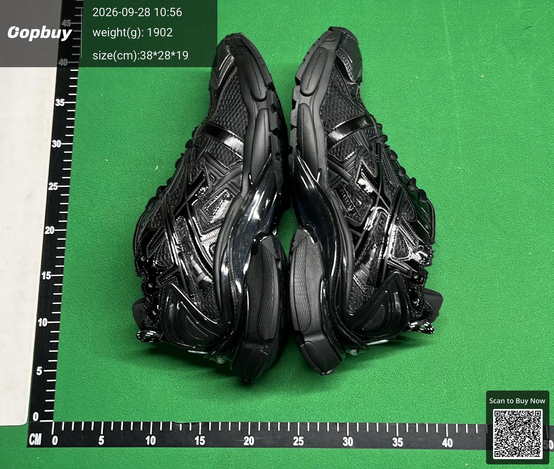 Foto QC 4 de Balenciaga Runner Low LED Black Red