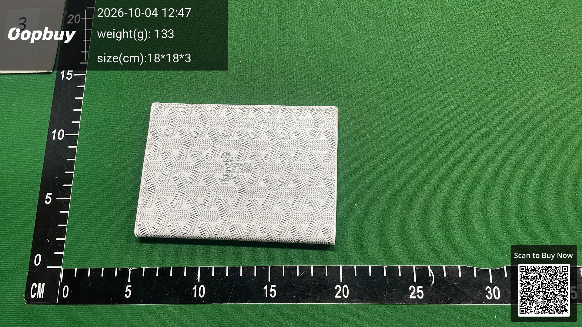 Foto QC 1 de Goyard Passport Cover Goyardine Tan