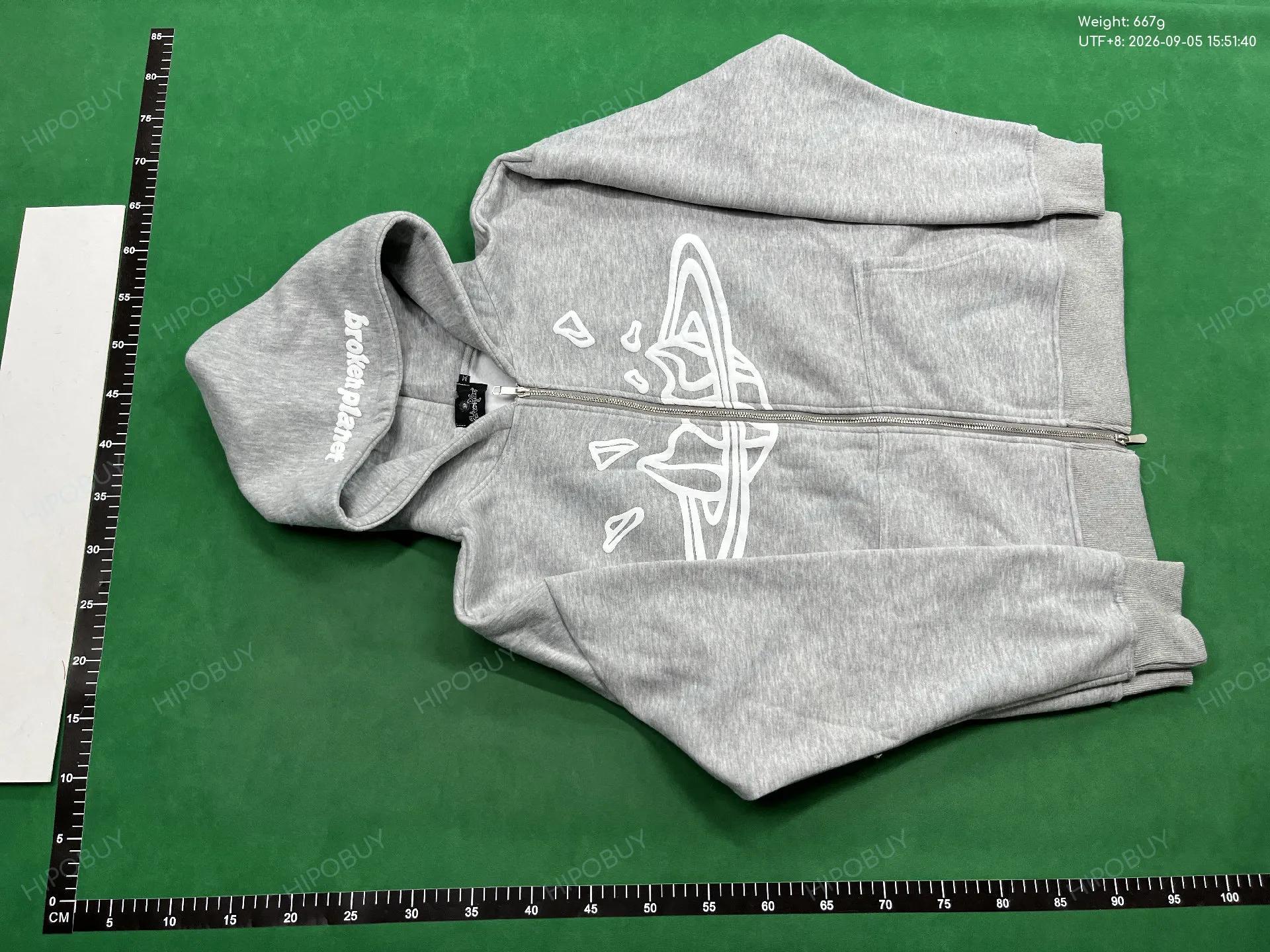 Foto QC 2 de Broken Planet Basics Sweatpants Wide Leg Heather Grey