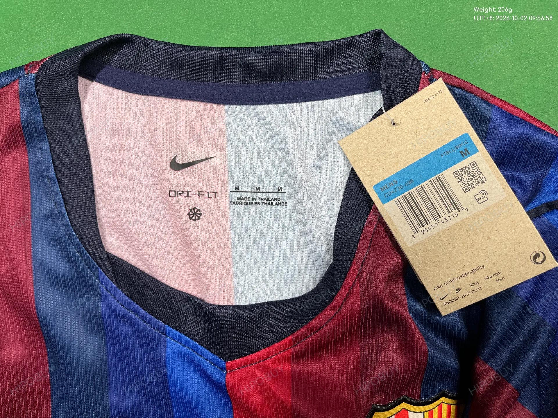 Foto QC 1 de Nike x FC Barcelona 2026/27 Home Jersey Deep Garnet Blue Void