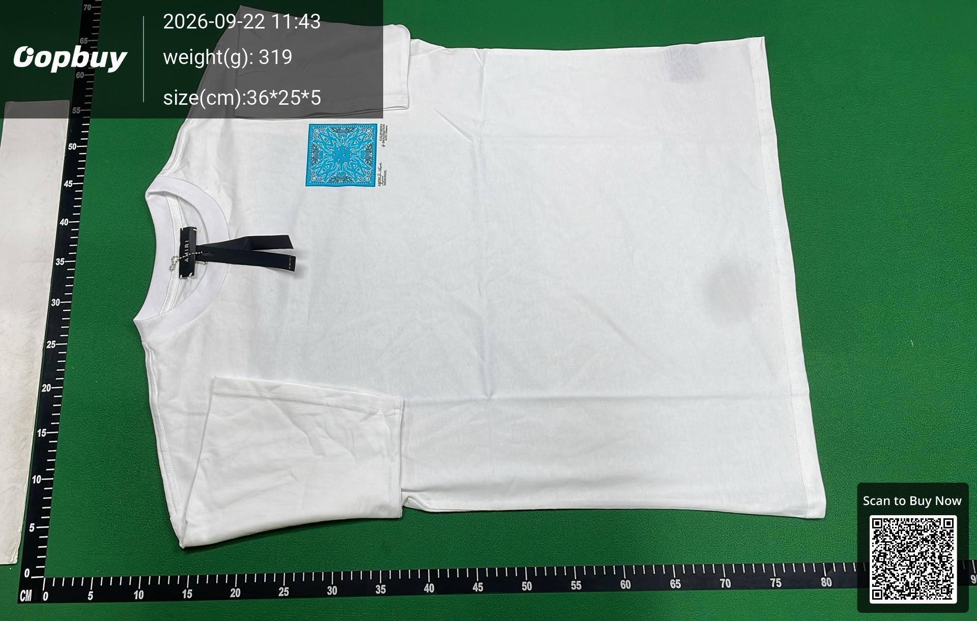 Foto QC 2 de Amiri 22 Palm Tree T-shirt Black