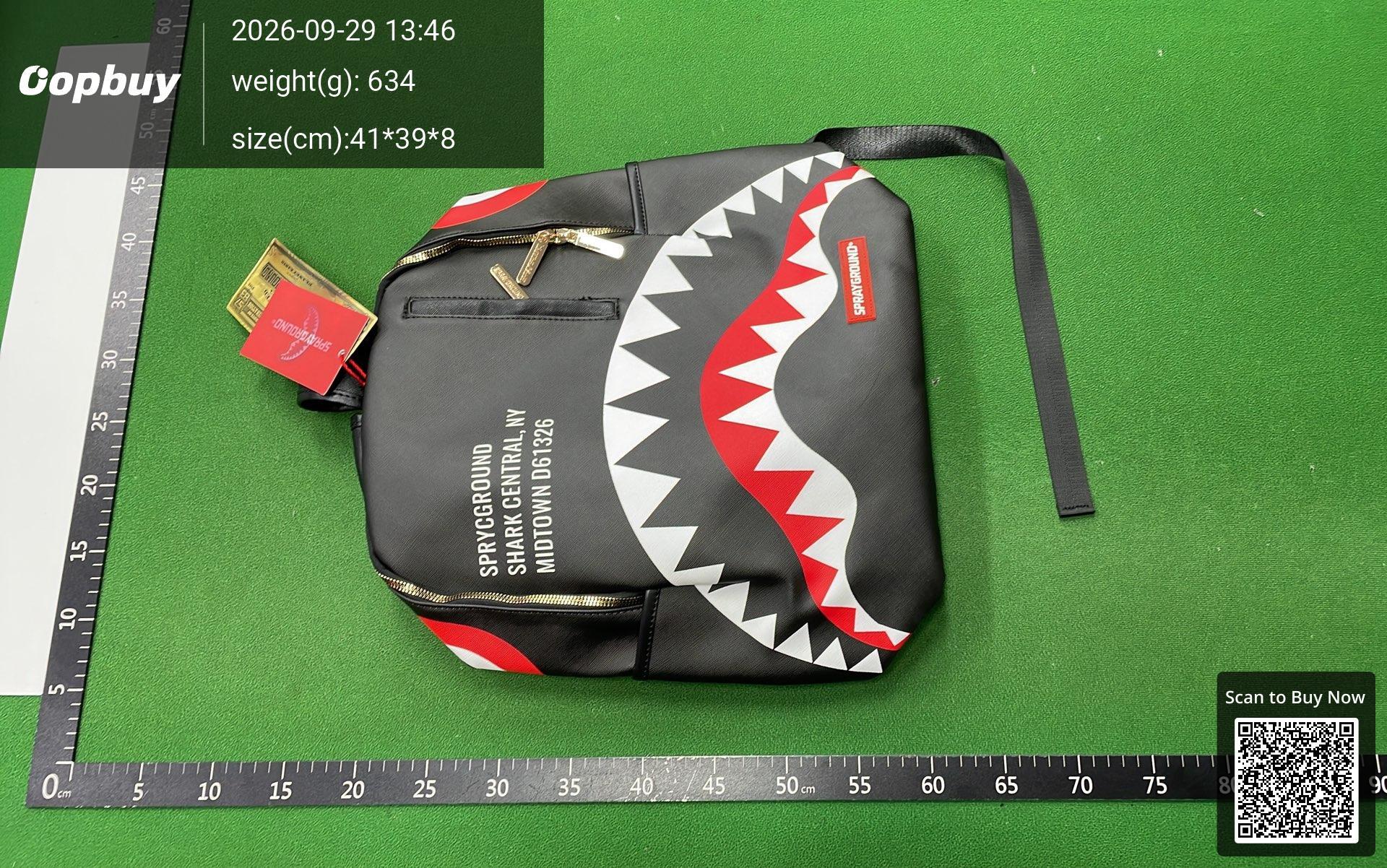 Foto QC 8 de Sprayground x Pink Panther Shark Backpack 20L Pink Paint Checkered
