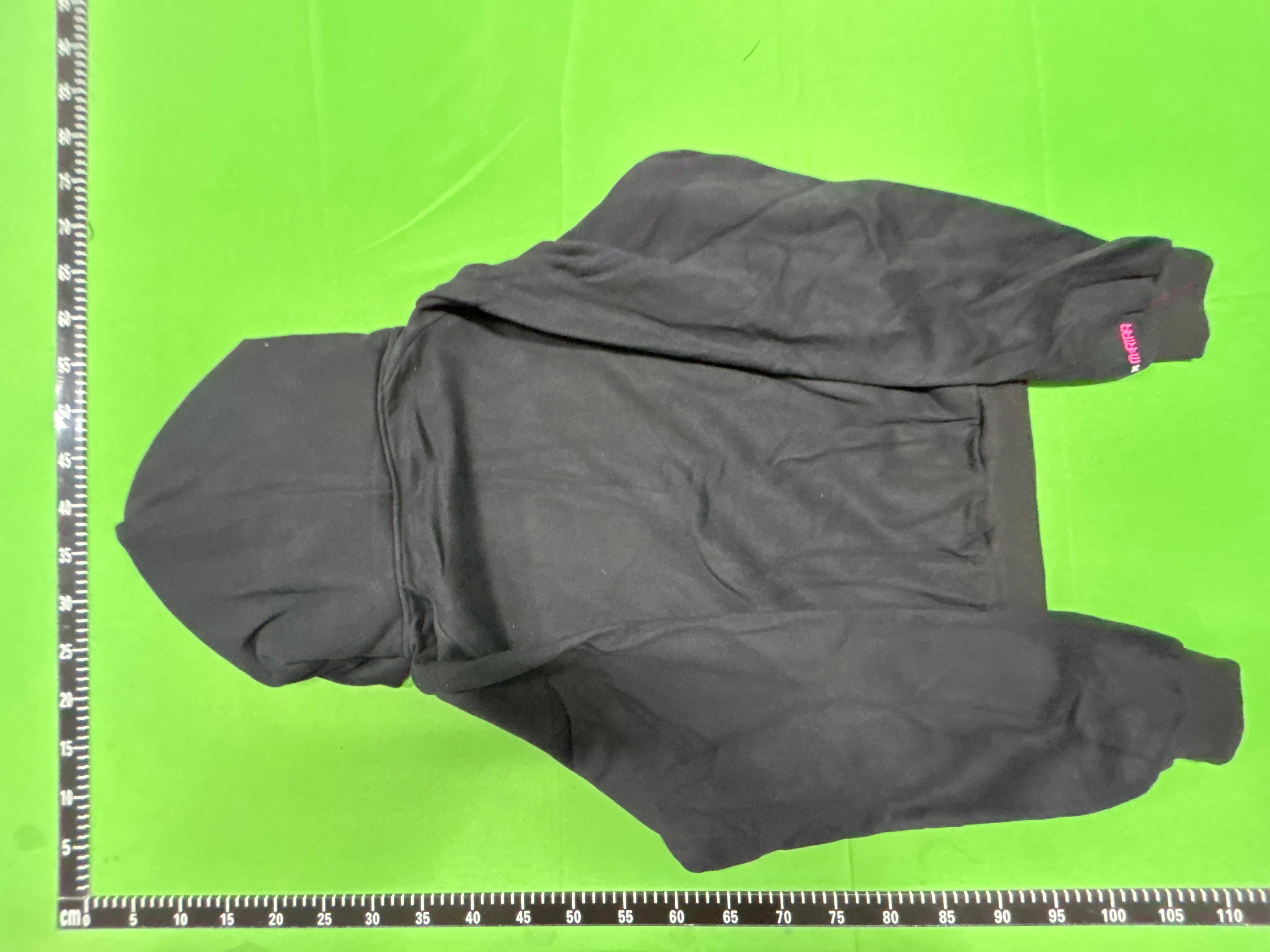 Foto QC 4 de Mertra Sweater Patchwork Double Hood Black