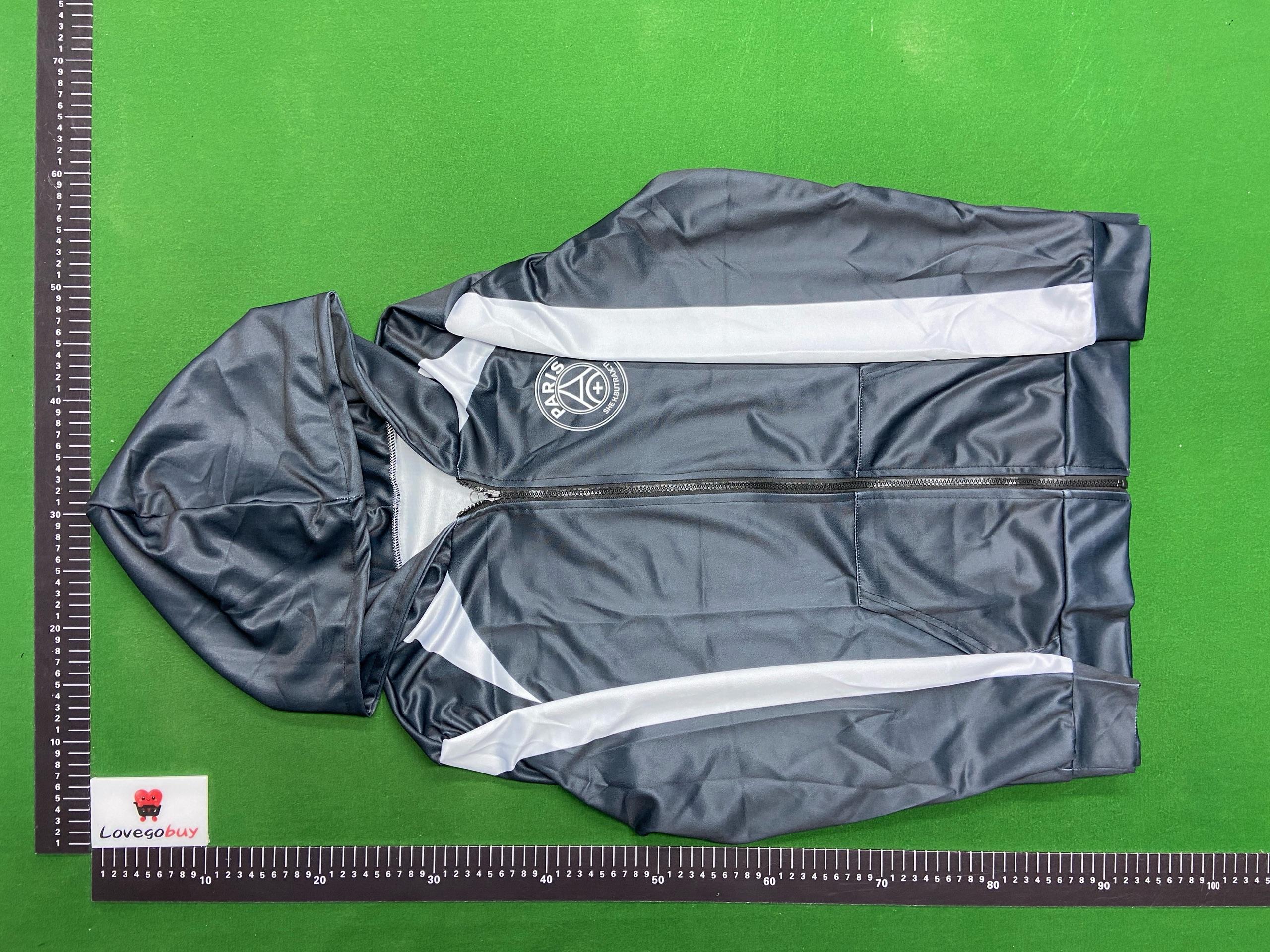 Foto QC 5 de Nike Paris Saint-Germain Windrunner Windbreaker Jacket Hooded White Black