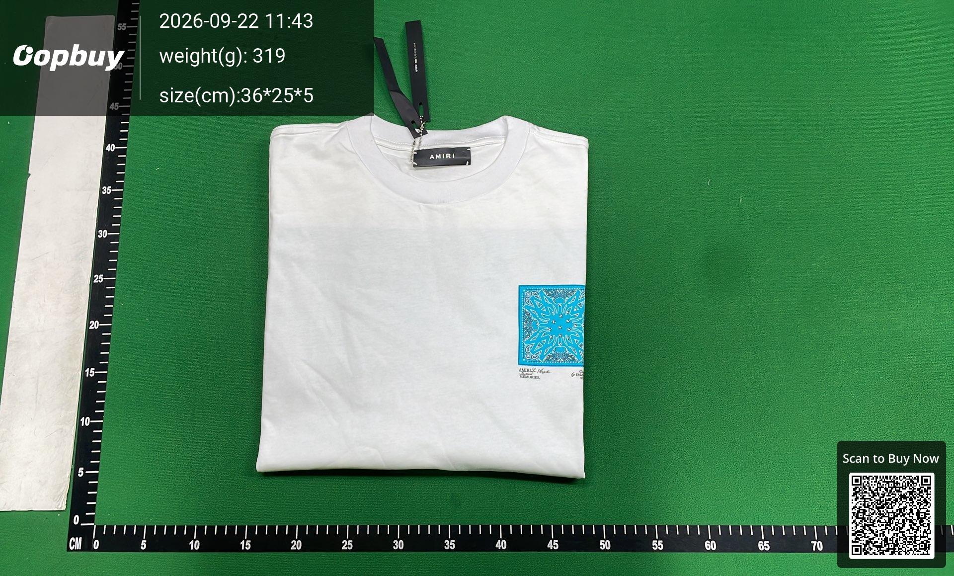 Foto QC 4 de Amiri 22 Palm Tree T-shirt Black