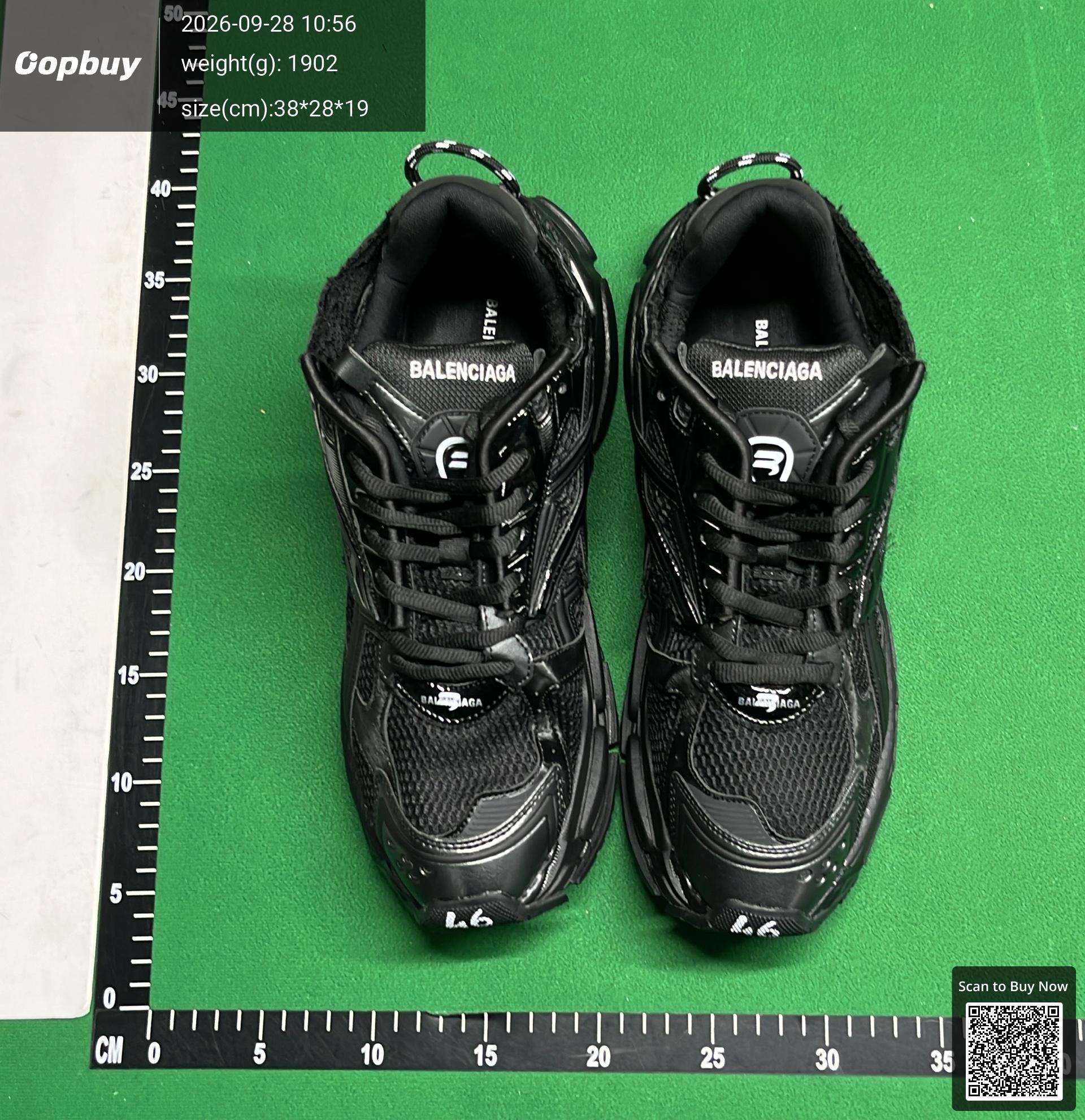 Foto QC 6 de Balenciaga Runner Low LED Black Red
