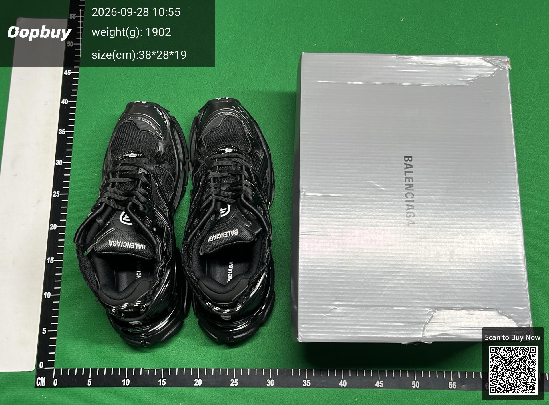 Foto QC 1 de Balenciaga Runner Low LED Black Red