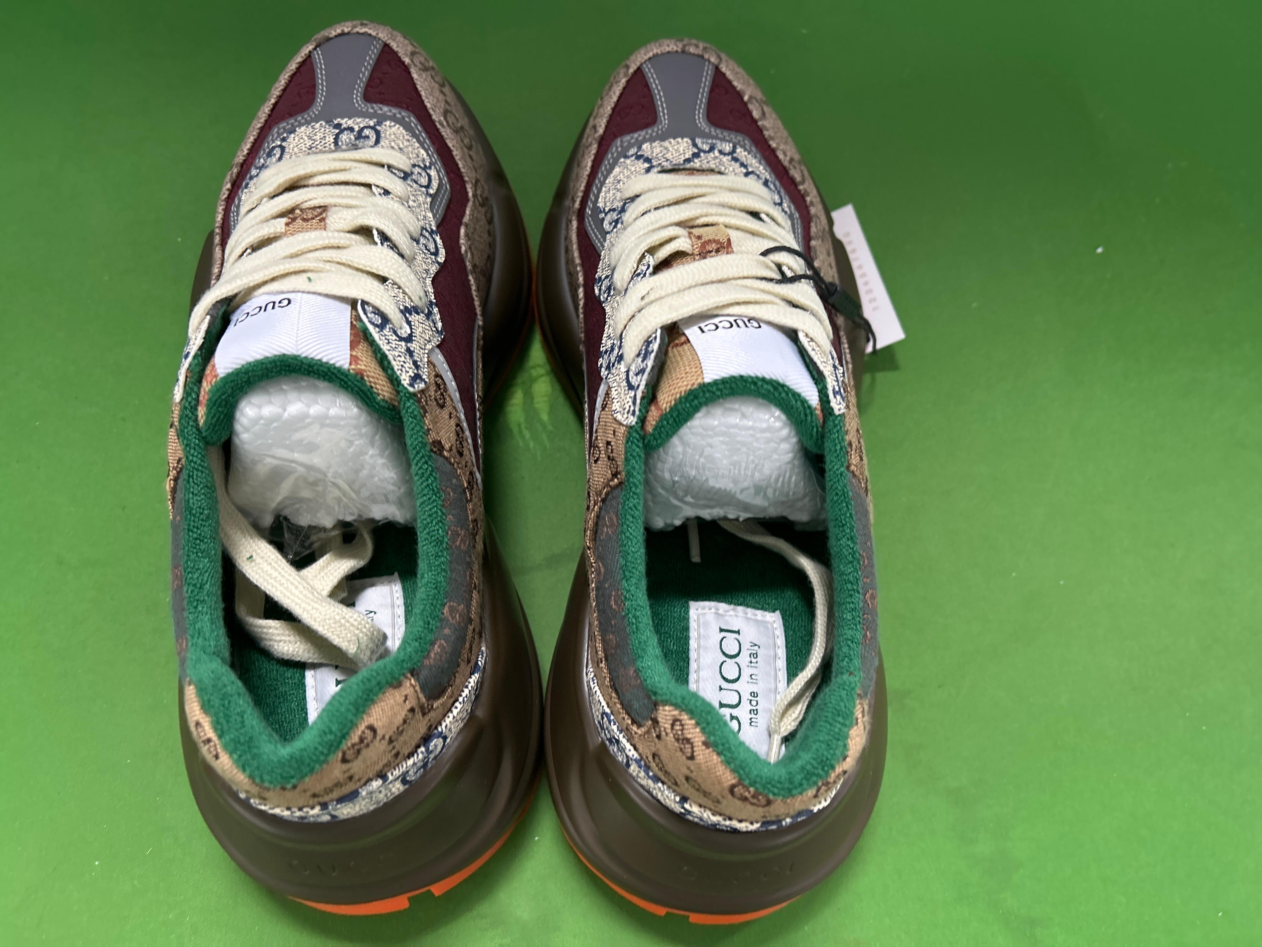Foto QC 3 de Gucci Rhyton Low GG Supreme Beige Blue 692909 UIQ20 1060