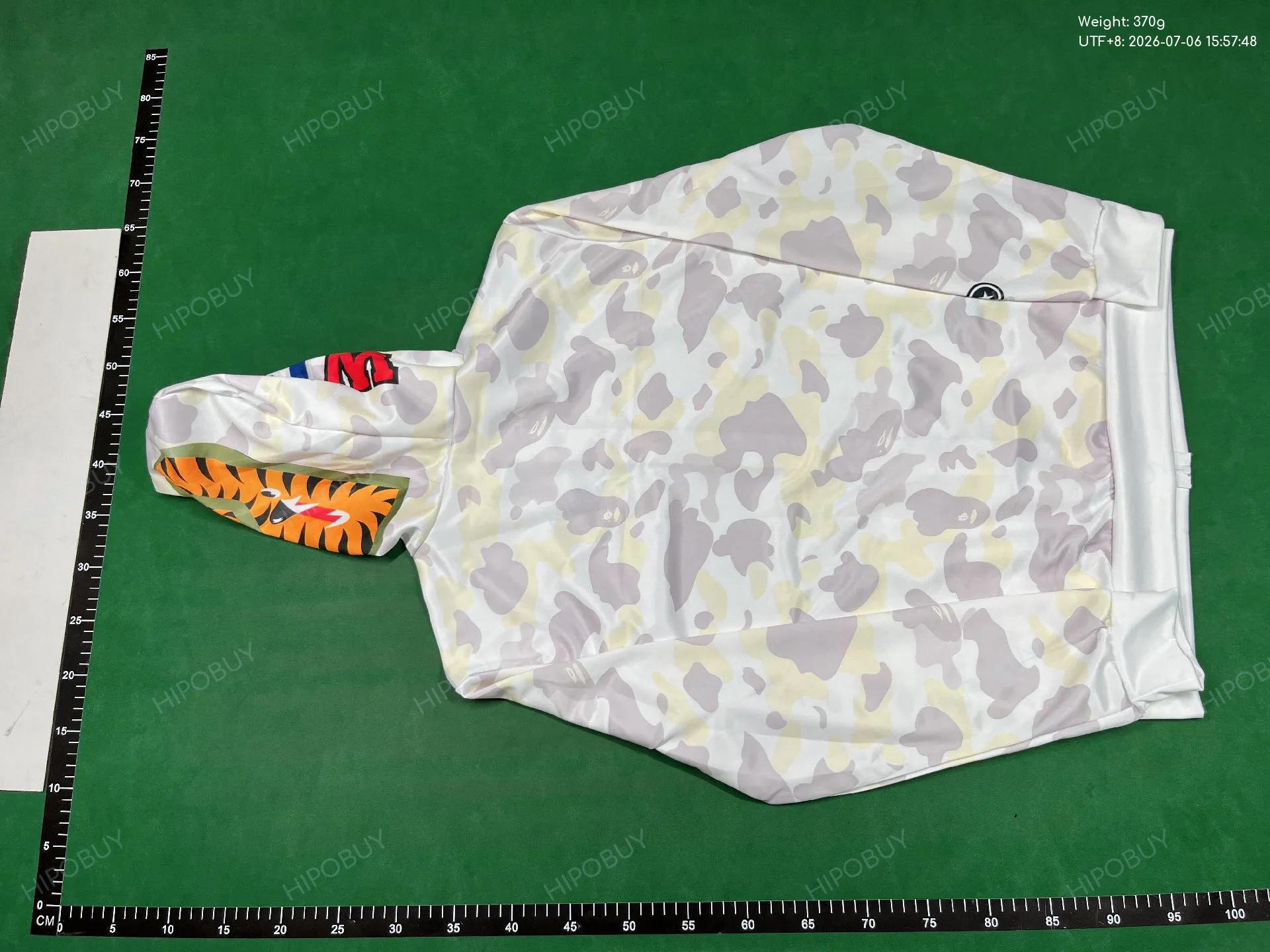 Foto QC 3 de Bape Shark Hoodie City Camo Full Zip White