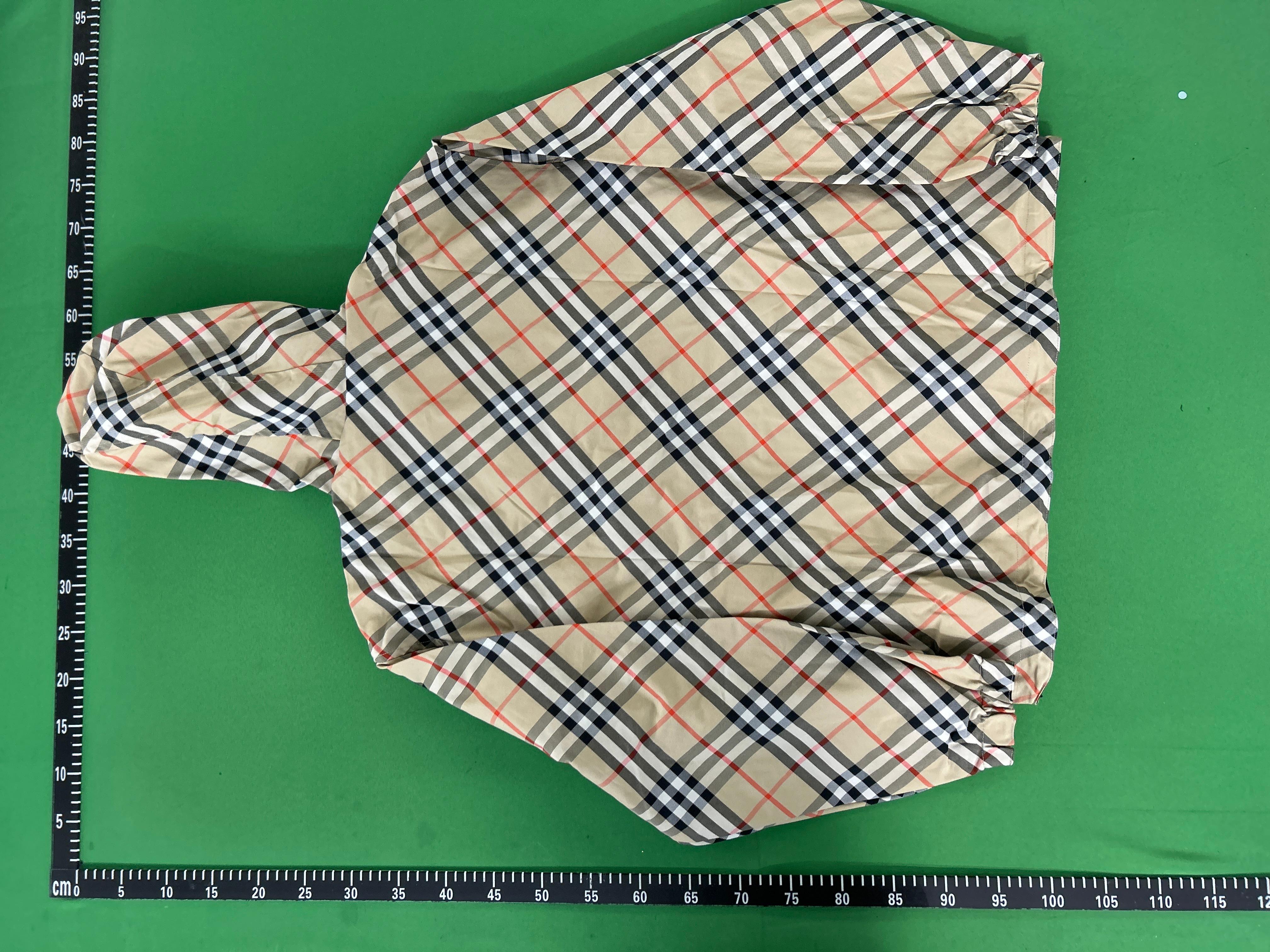Foto QC 6 de Burberry Windbreaker Jacket Hooded Equestrian Knight Logo Black