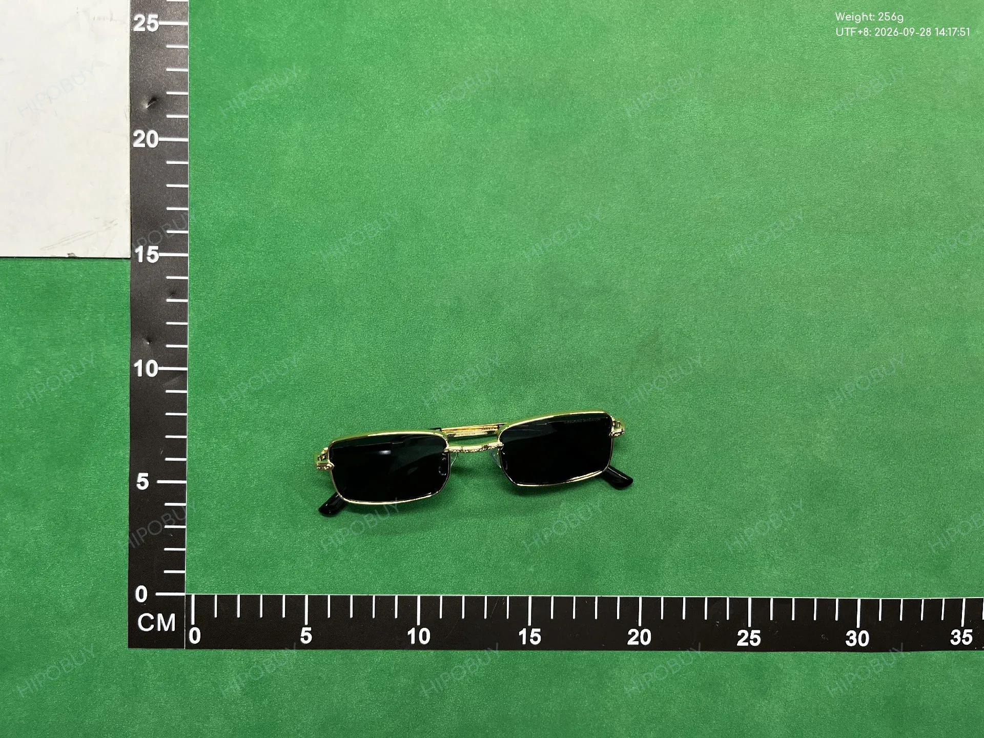 Foto QC 7 de Chrome Hearts Rectangle-Frame Metal Sunglasses Black Black (SINNERMAN)