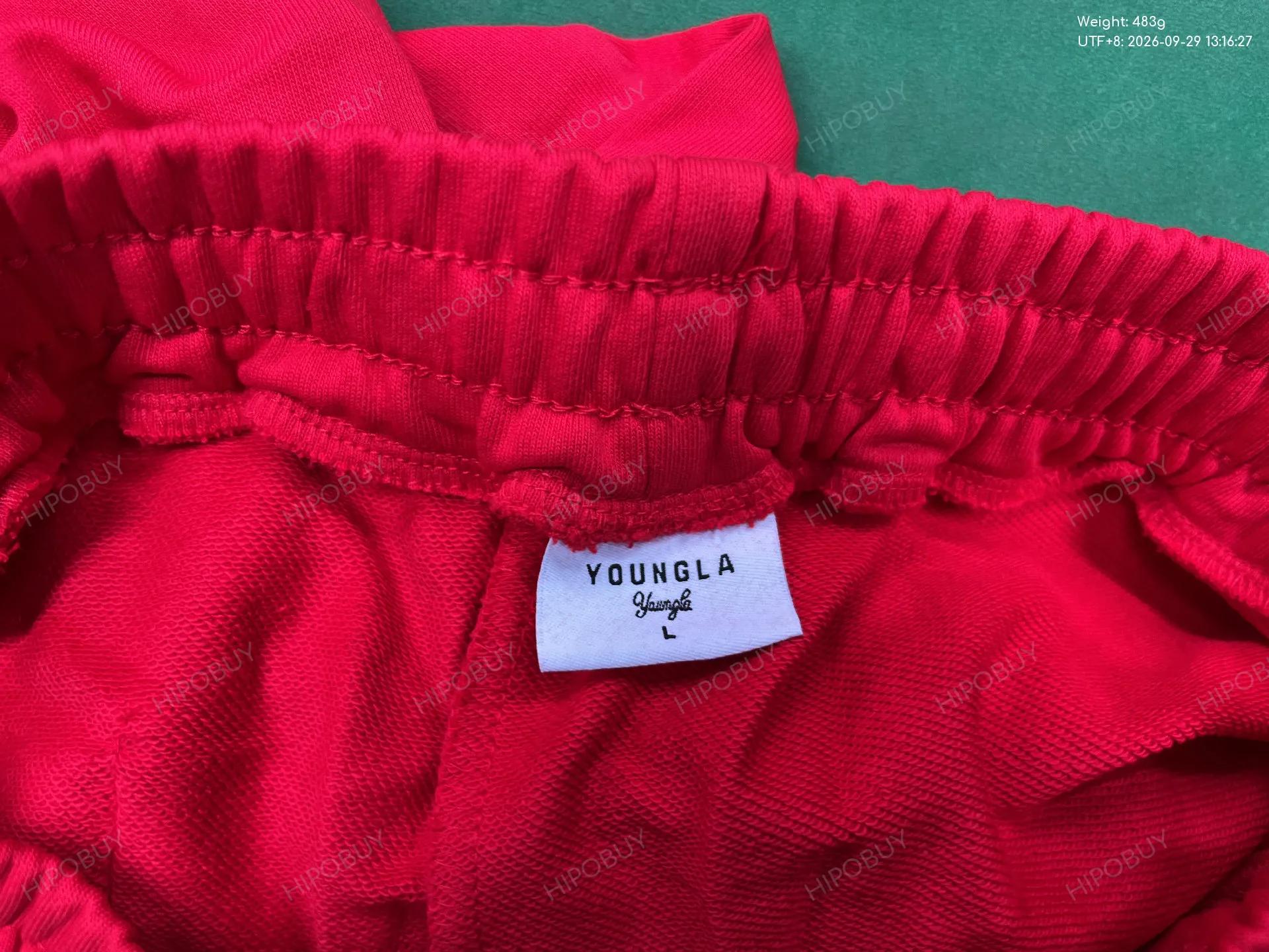 Foto QC 8 de YoungLA Patchwork Sweatpants Baggy Teal