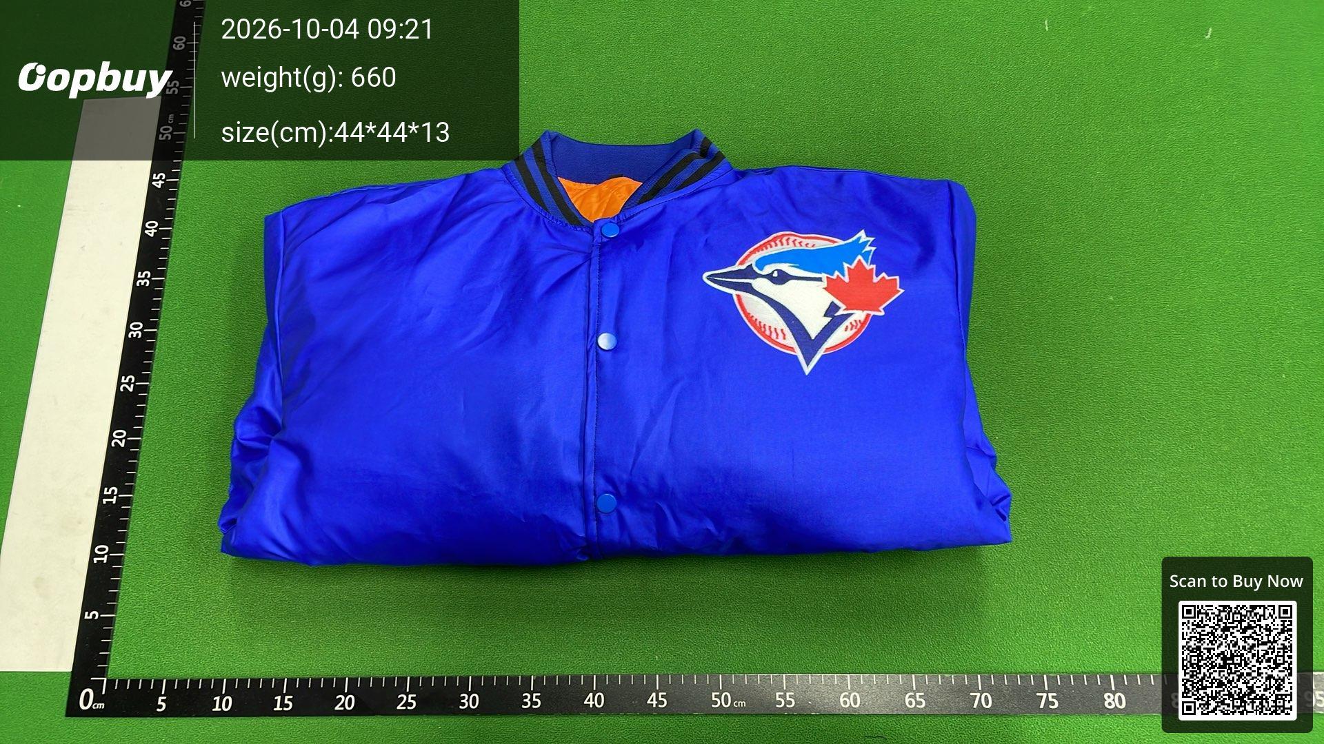 Foto QC 4 de NFL Denver Broncos Bomber Jacket Satin Padded Blue