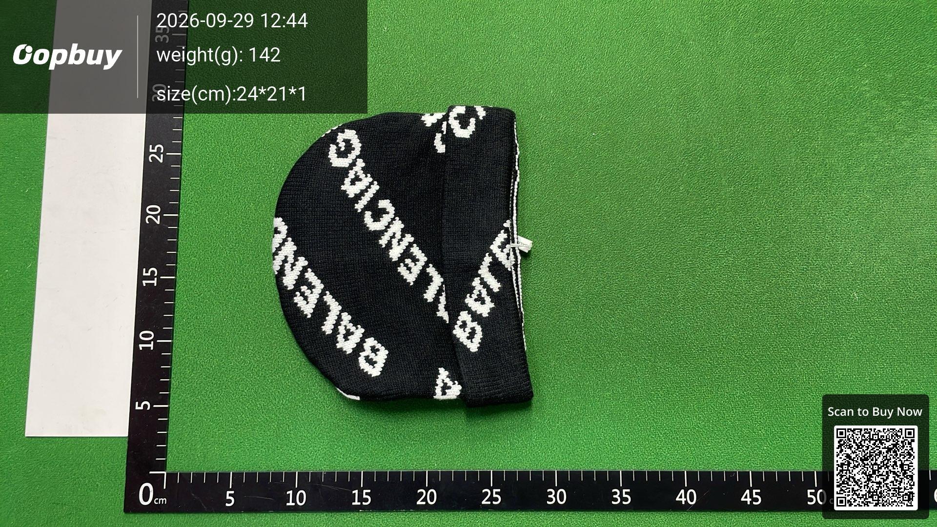 Foto QC 3 de Balenciaga Allover Logo Beanie Pink/Black