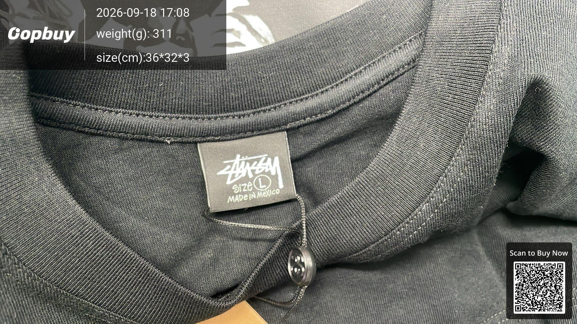 Foto QC 8 de Stussy T-shirt Four Dogs Black