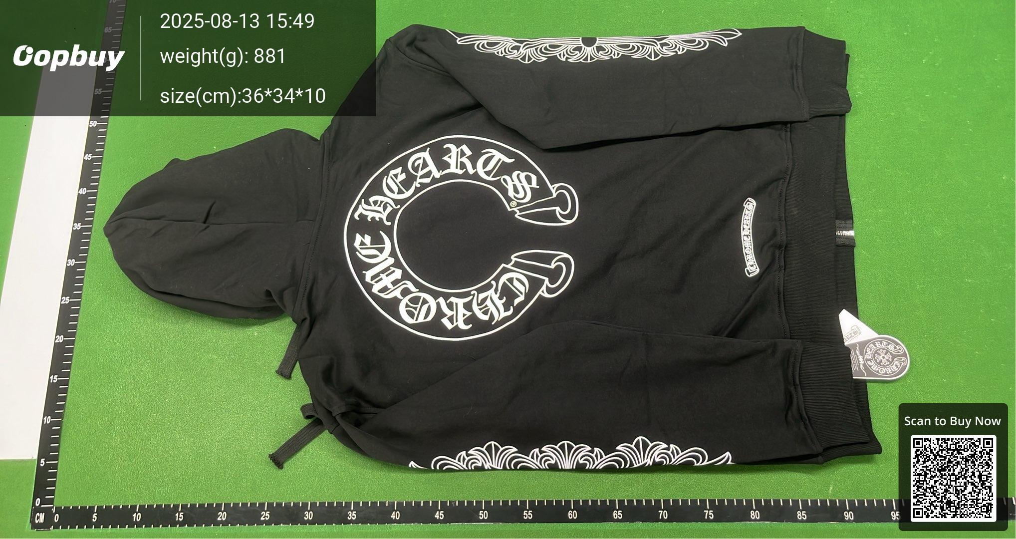 Foto QC 6 de Chrome Hearts Los Angeles Zip Up Hoodie Jacket Black