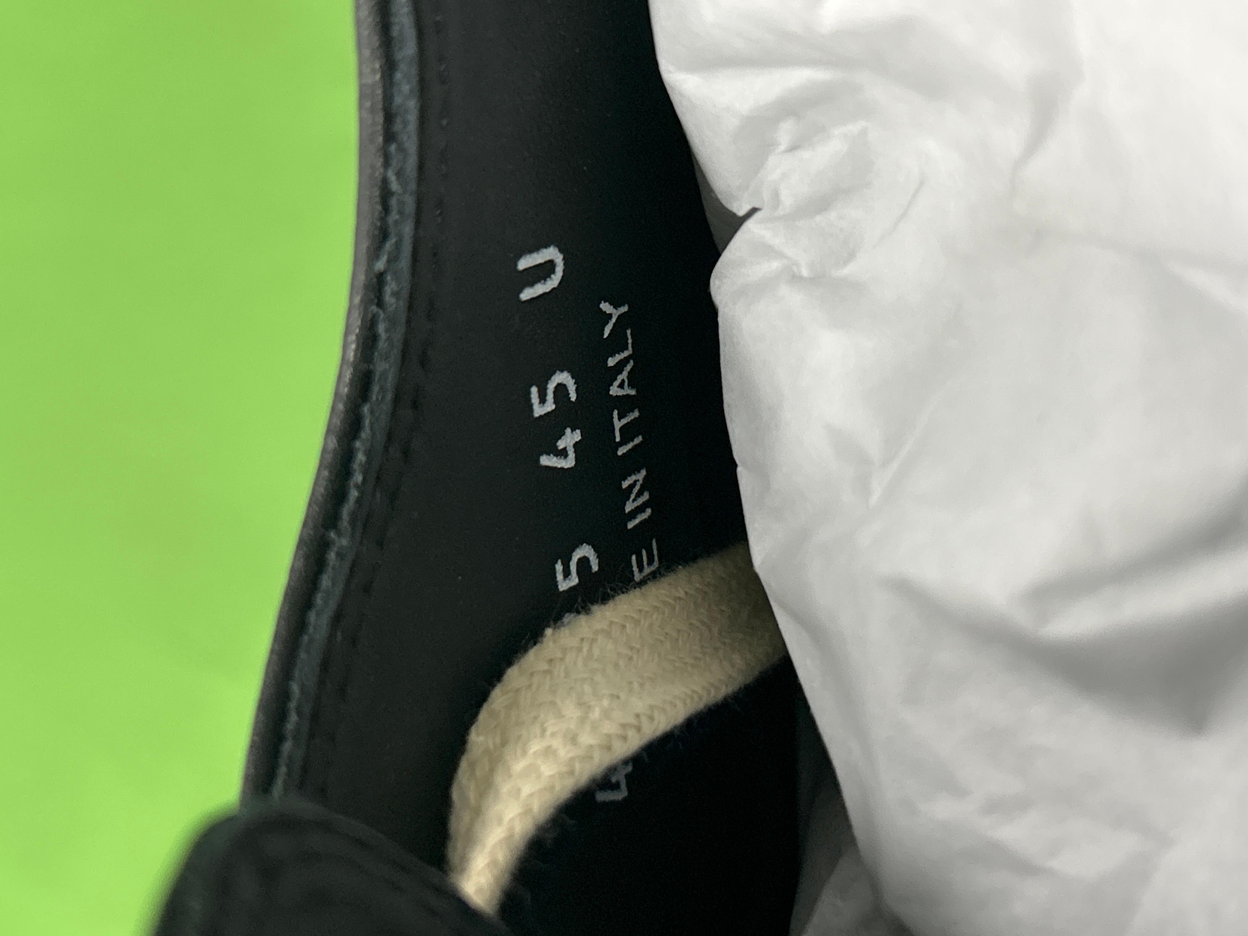 Foto QC 7 de Rick Owens Low Sneaks Leather Low Top Black Milk RU01C4891 LPO