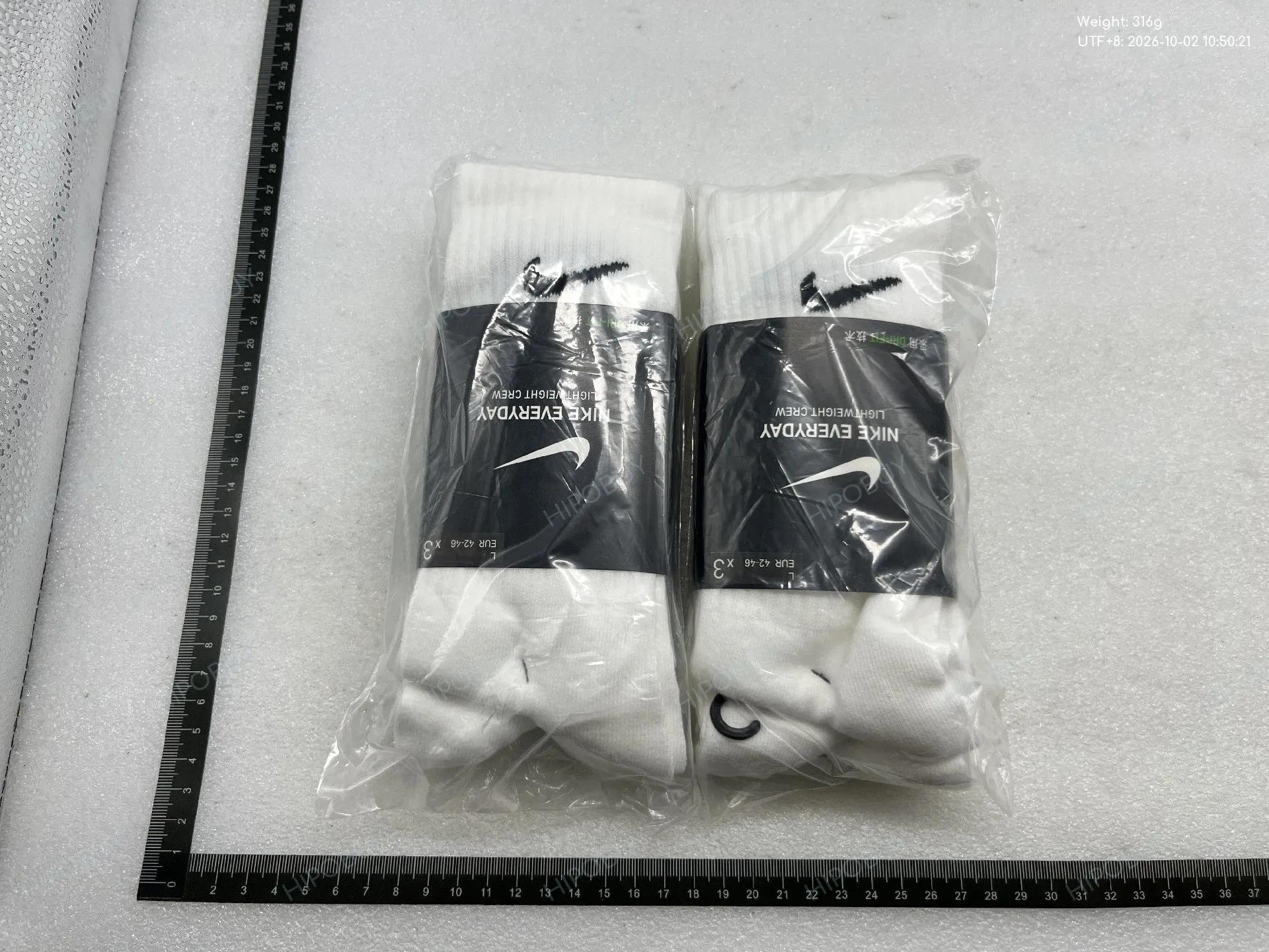 Foto QC 3 de Nike Crew Socks Cushioned Black White