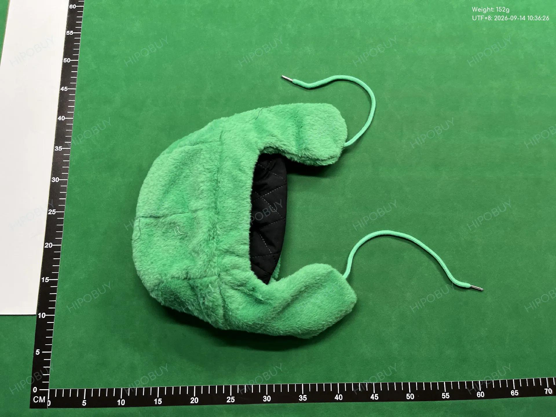 Foto QC 2 de Minecraft Creeper Trapper Hat Green