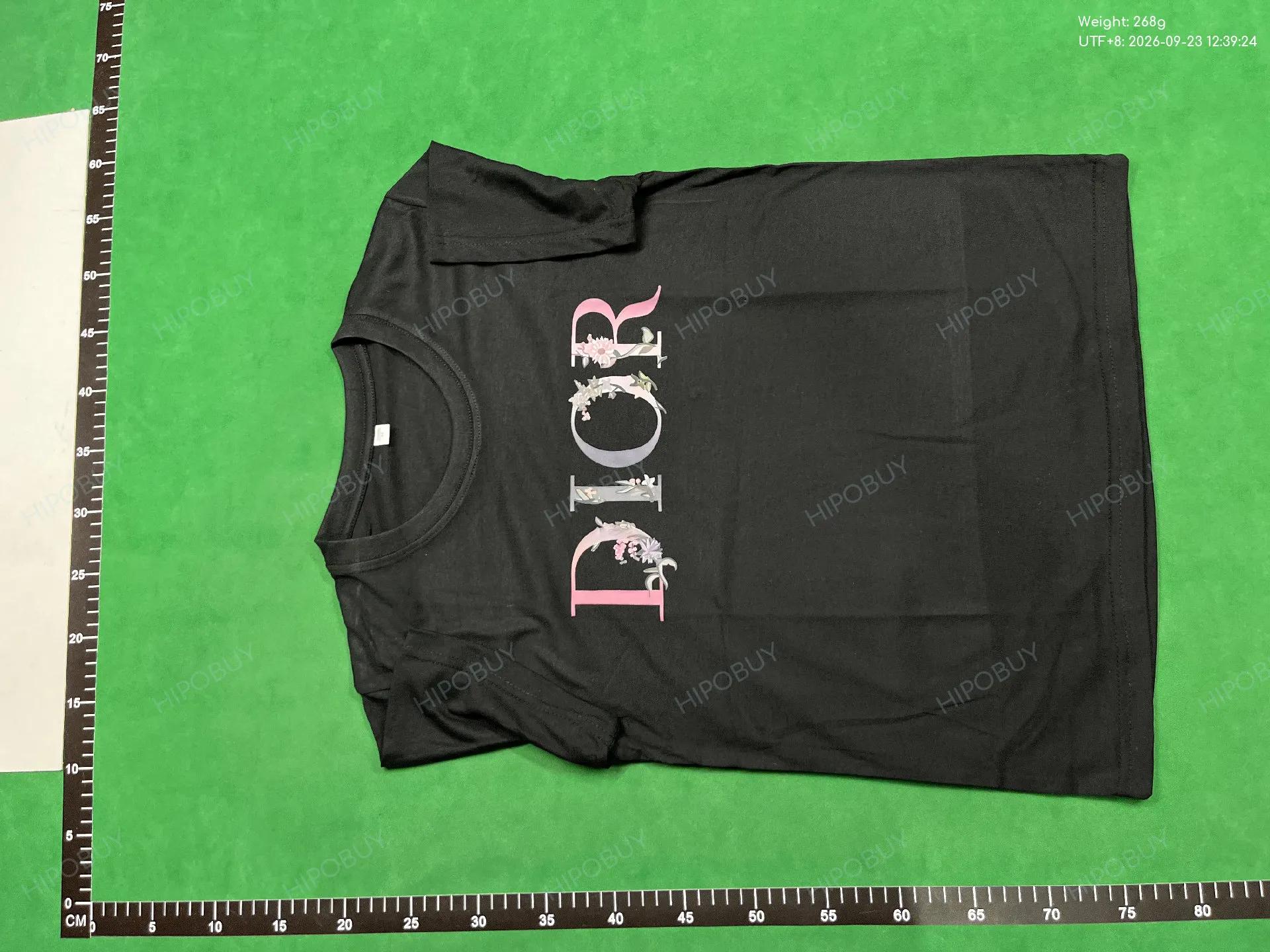 Foto QC 6 de Dior T-shirt Floral Logo Black