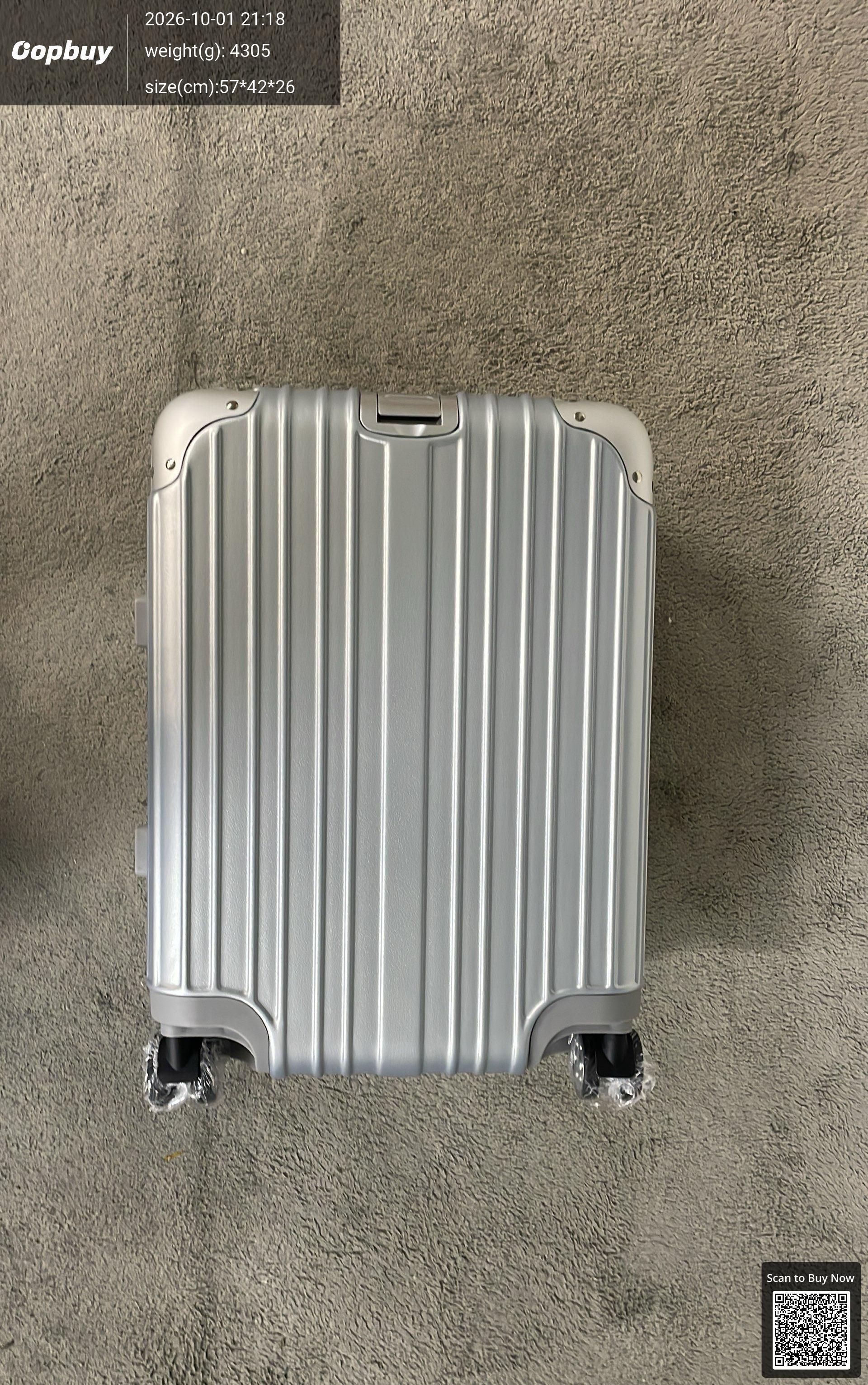 Foto QC 3 de Unbranded Aluminum Magnesium Alloy Suitcase 20 Inch Silver