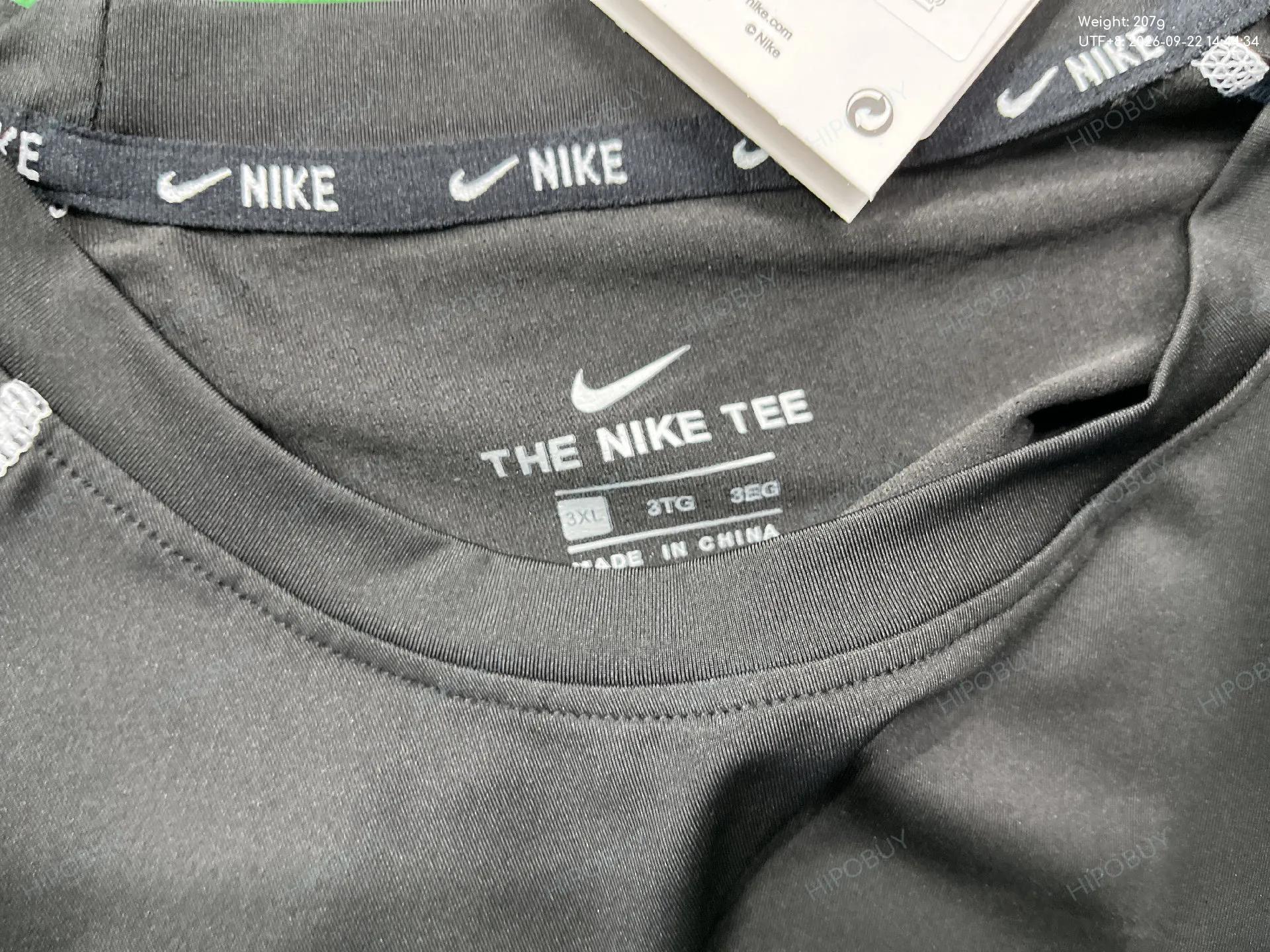 Foto QC 6 de Nike Pro T-shirt Swoosh Contrast Stitching Black