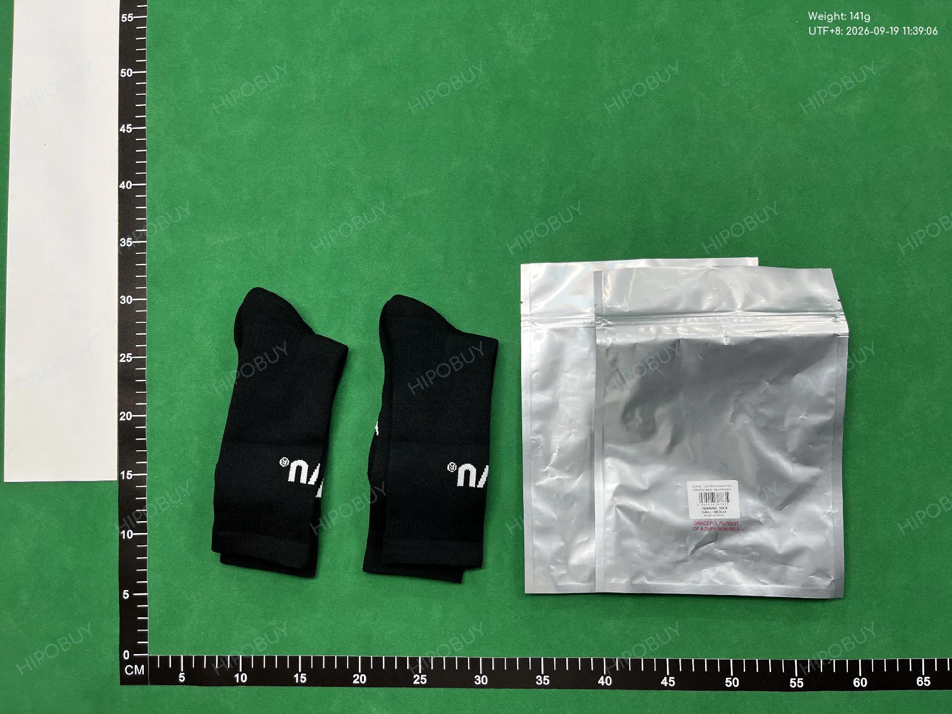 Foto QC 5 de VU Training Terry Crew Socks Black White