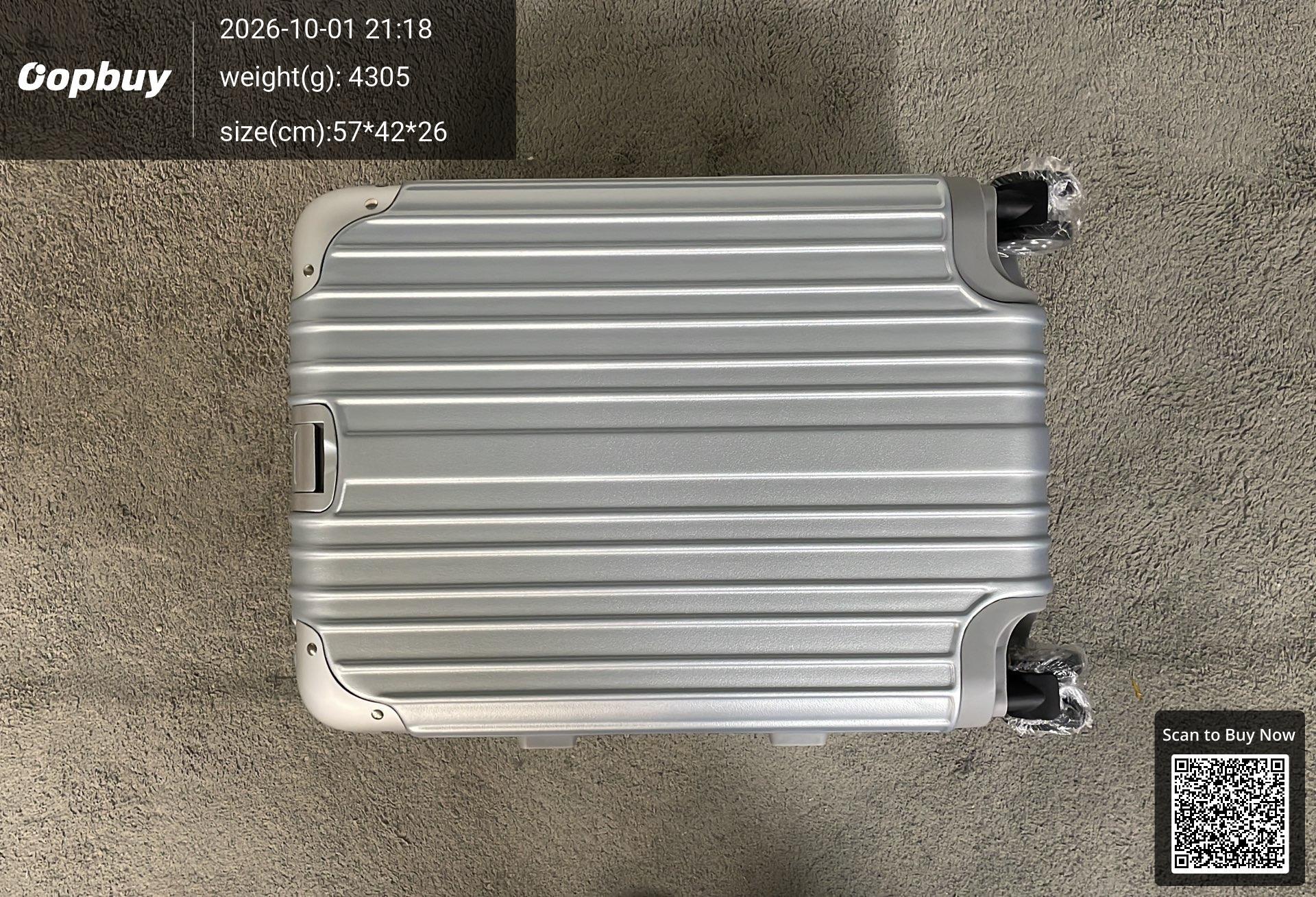 Foto QC 1 de Unbranded Aluminum Magnesium Alloy Suitcase 20 Inch Silver
