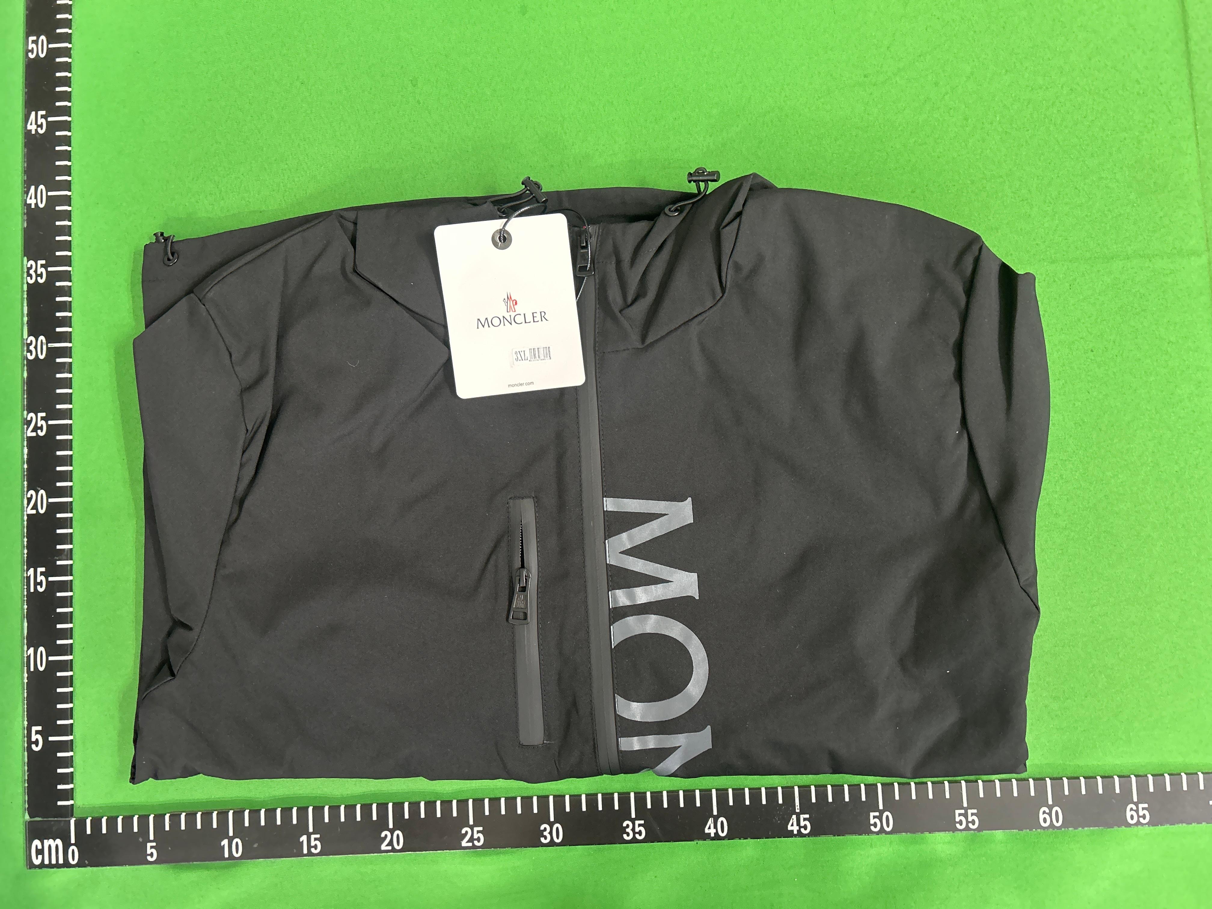 Foto QC 8 de Moncler Windbreaker Jacket Tricolor Stripe Black
