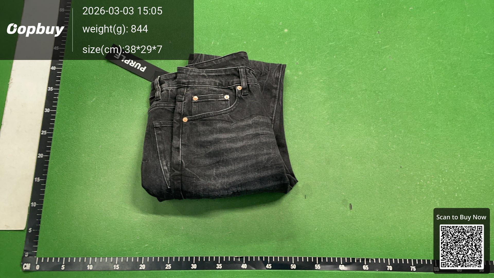 Foto QC 4 de Purple Brand P004 Jeans Bootcut Distressed Light Indigo