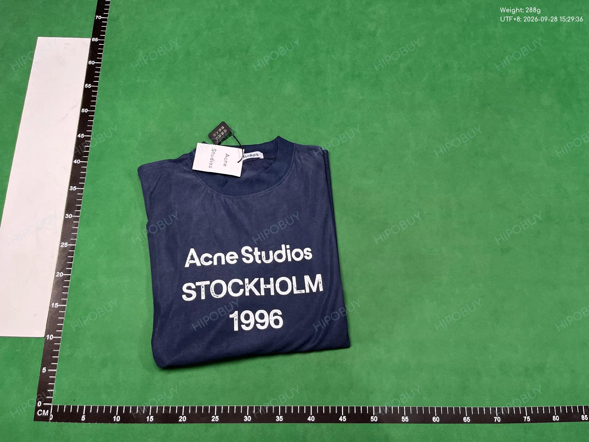 Foto QC 4 de Acne Studios T-shirt Stockholm 1996 Distressed Long-Sleeve White