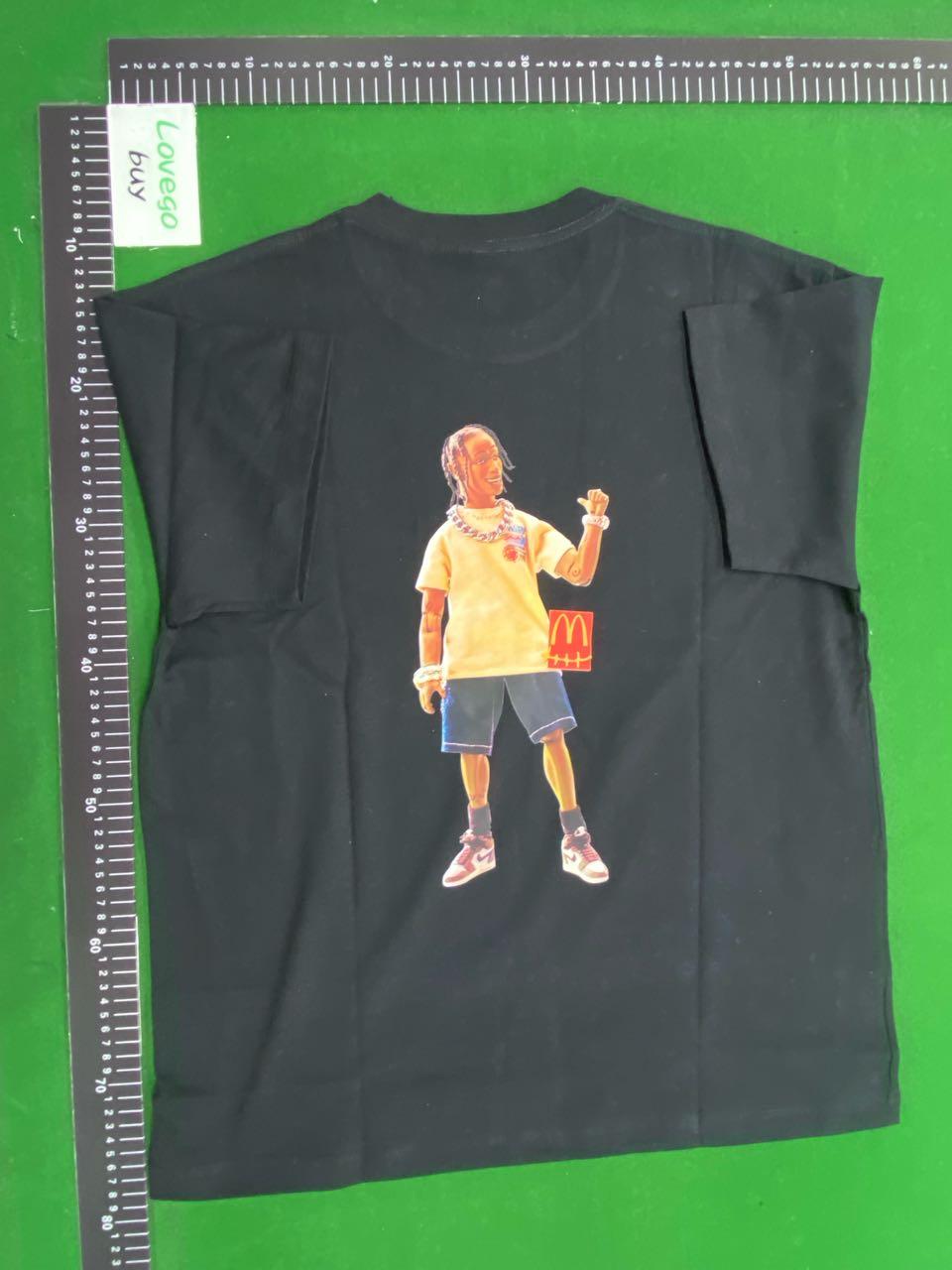 Foto QC 2 de Travis Scott McDonald's T-shirt Action Figure Blue