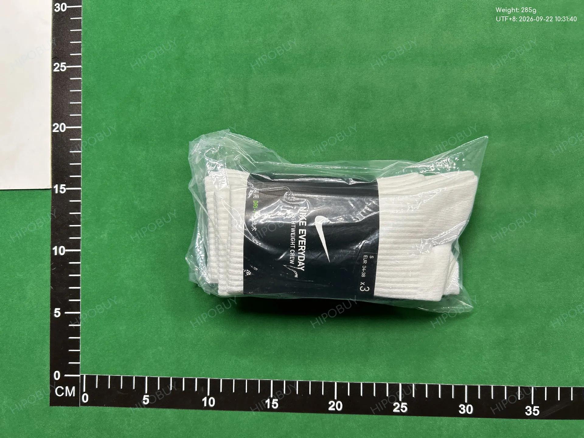 Foto QC 7 de Nike Crew Socks Cushioned Black White