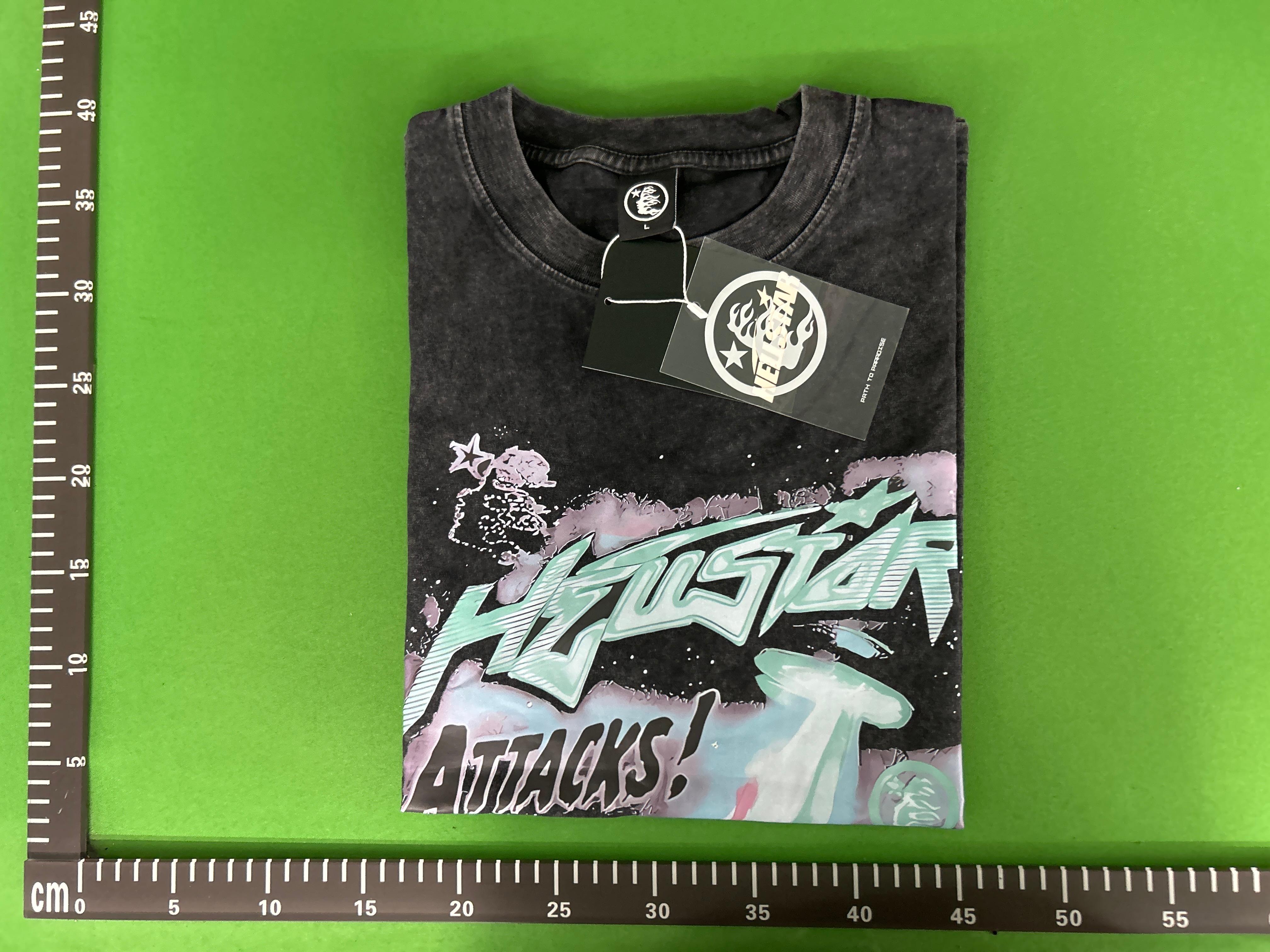 Foto QC 5 de Hellstar T-shirt Pink Retro Star Graphic White