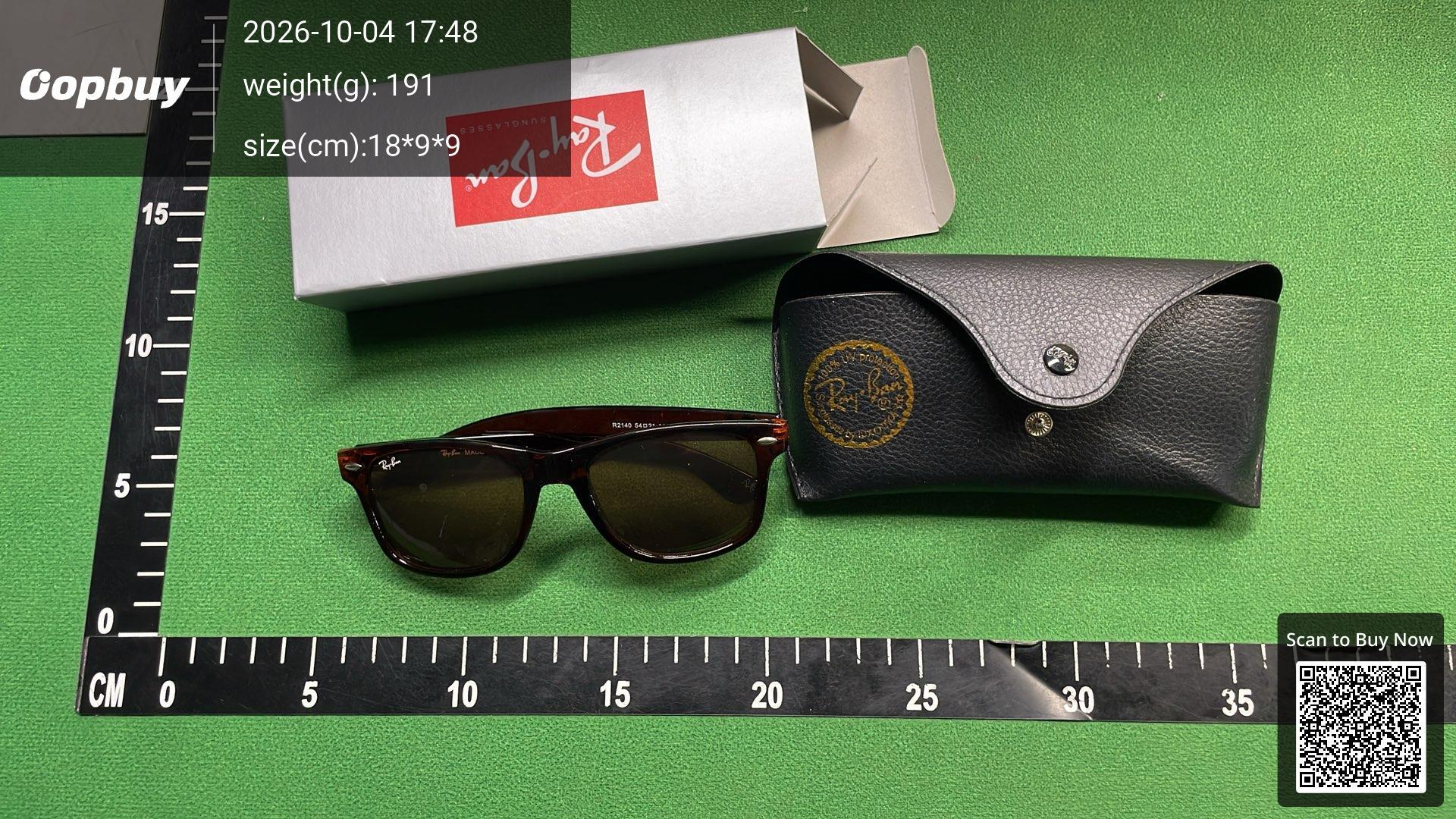 Foto QC 3 de Ray-Ban Wayfarer Acetate Sunglasses Black (RB2140)