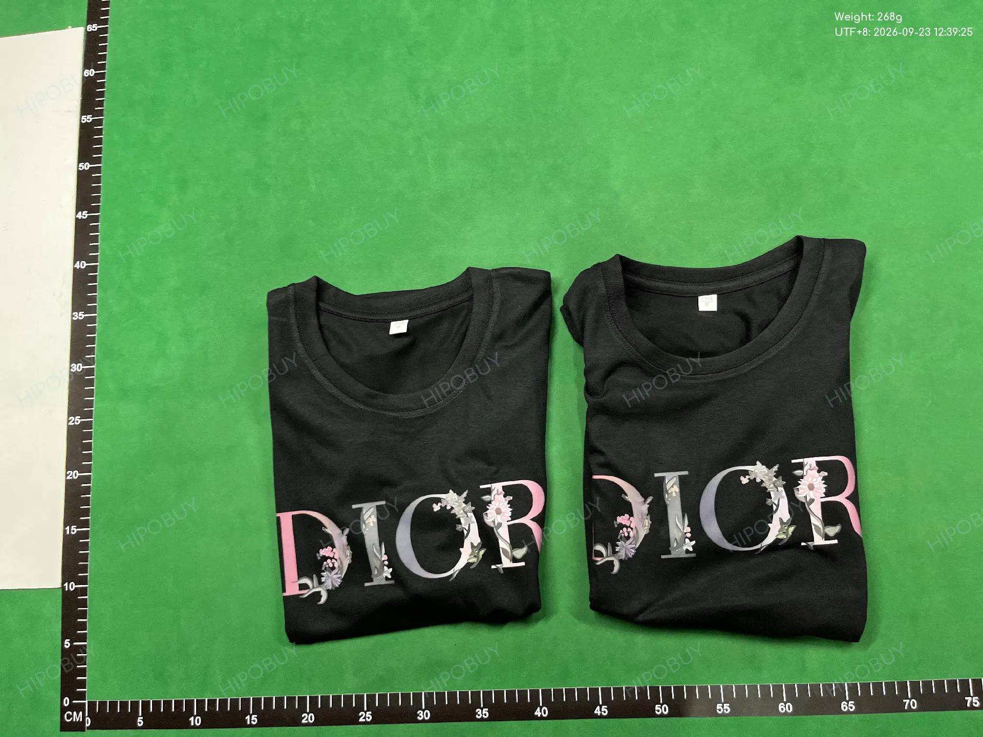 Foto QC 8 de Dior T-shirt Floral Logo Black