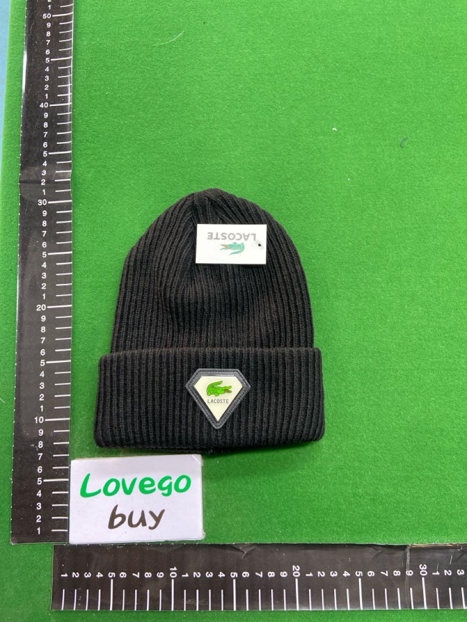 Foto QC 7 de Lacoste Crocodile Logo Beanie Black